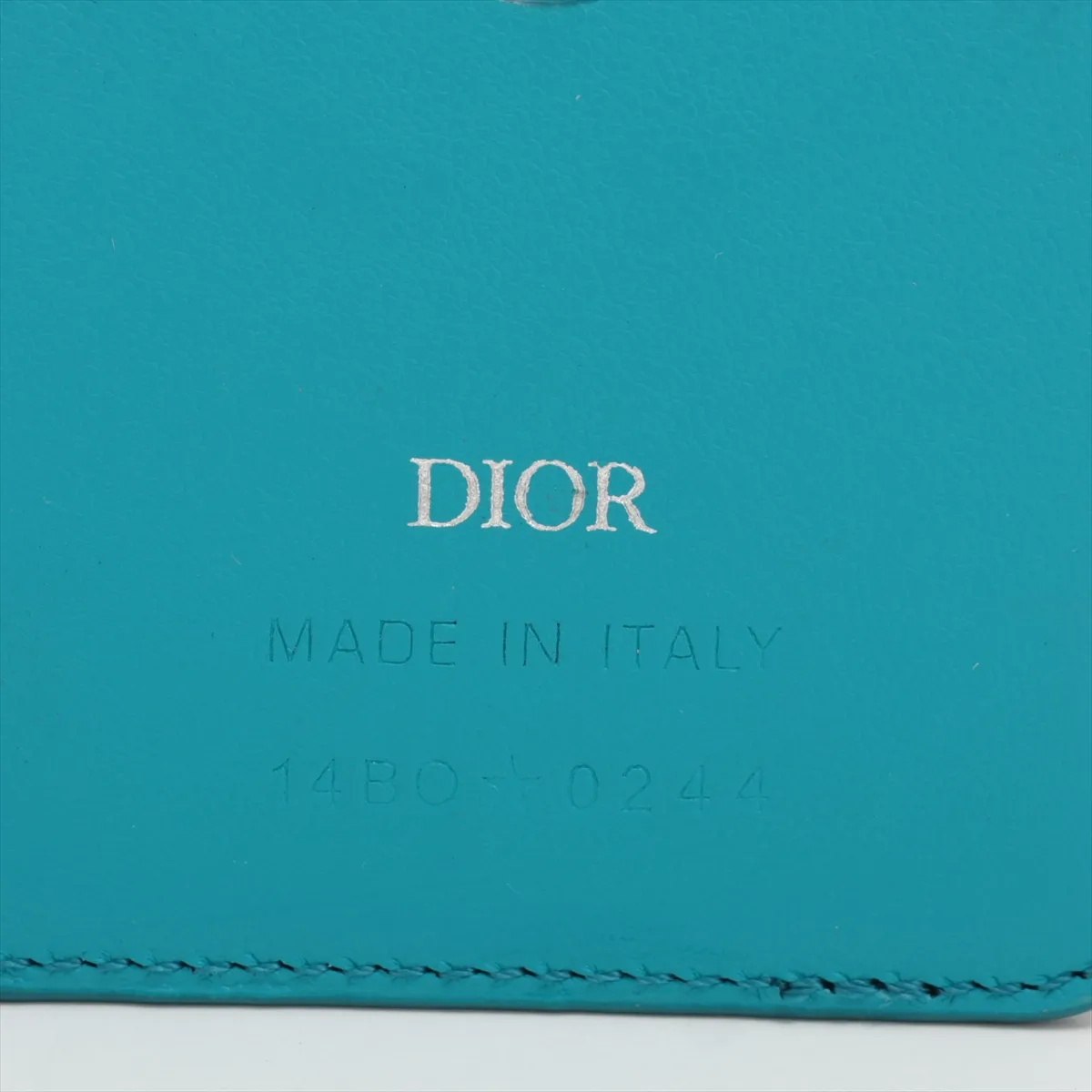 Saddle Leather Card Case Light Blue — view 3