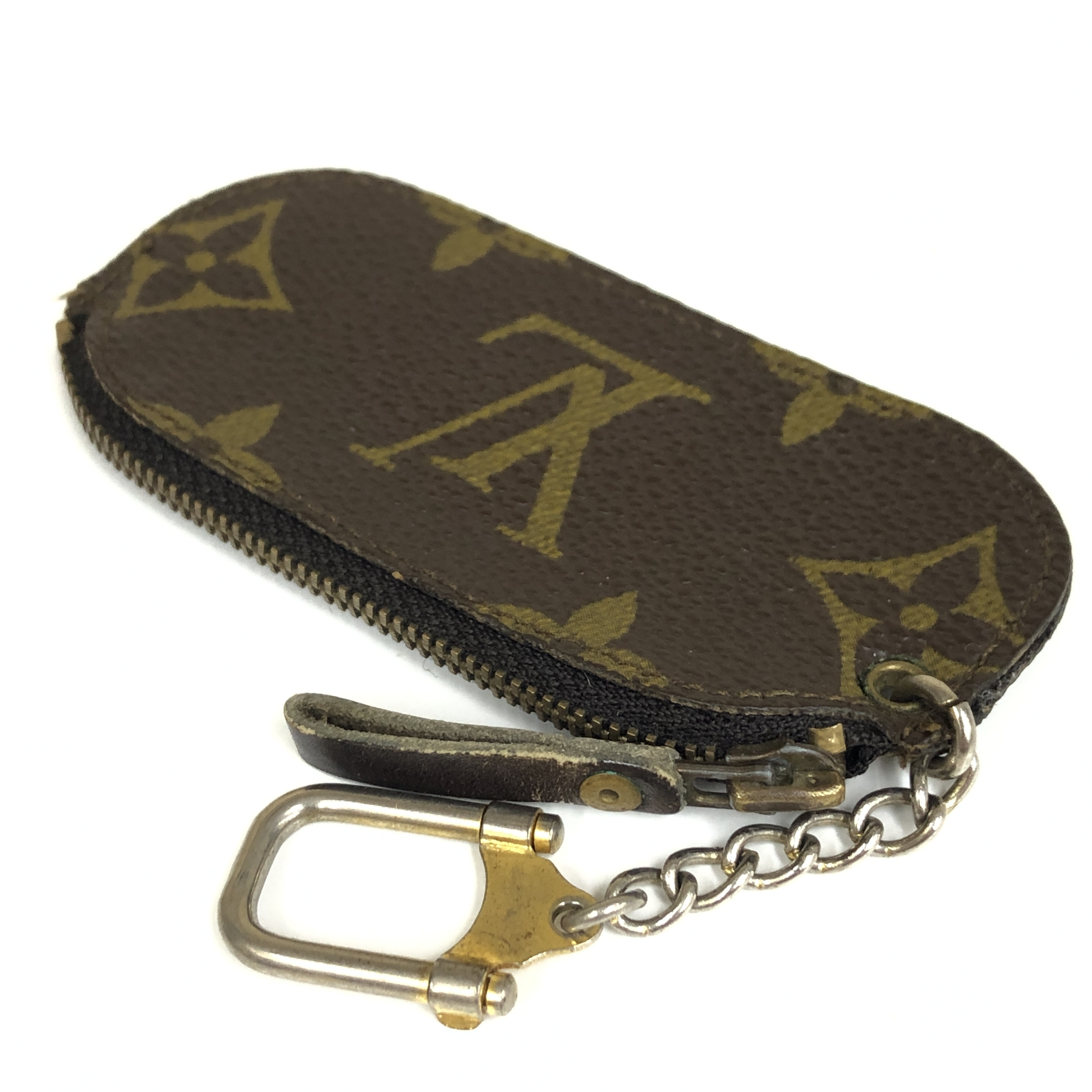 Monogram Etui Clé Beige Key Holder Coin Case M62690 with Key Ring 831 Compact Wallet Coin Purse Wallet Made in France Coin Case — view 8