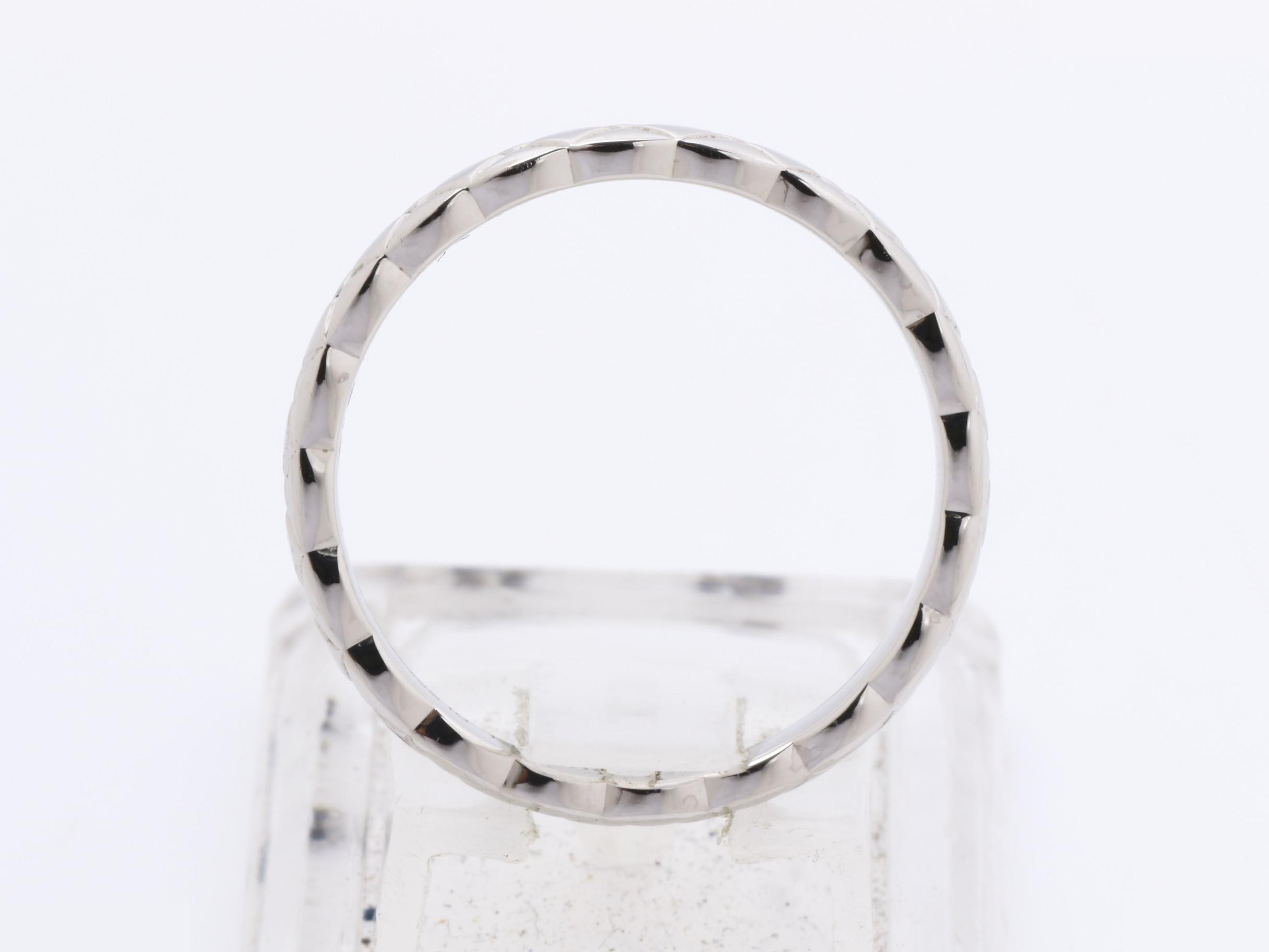 Coco Crush Ring, PT950, 4.8g, #59 stamped / actual size #18 — view 5