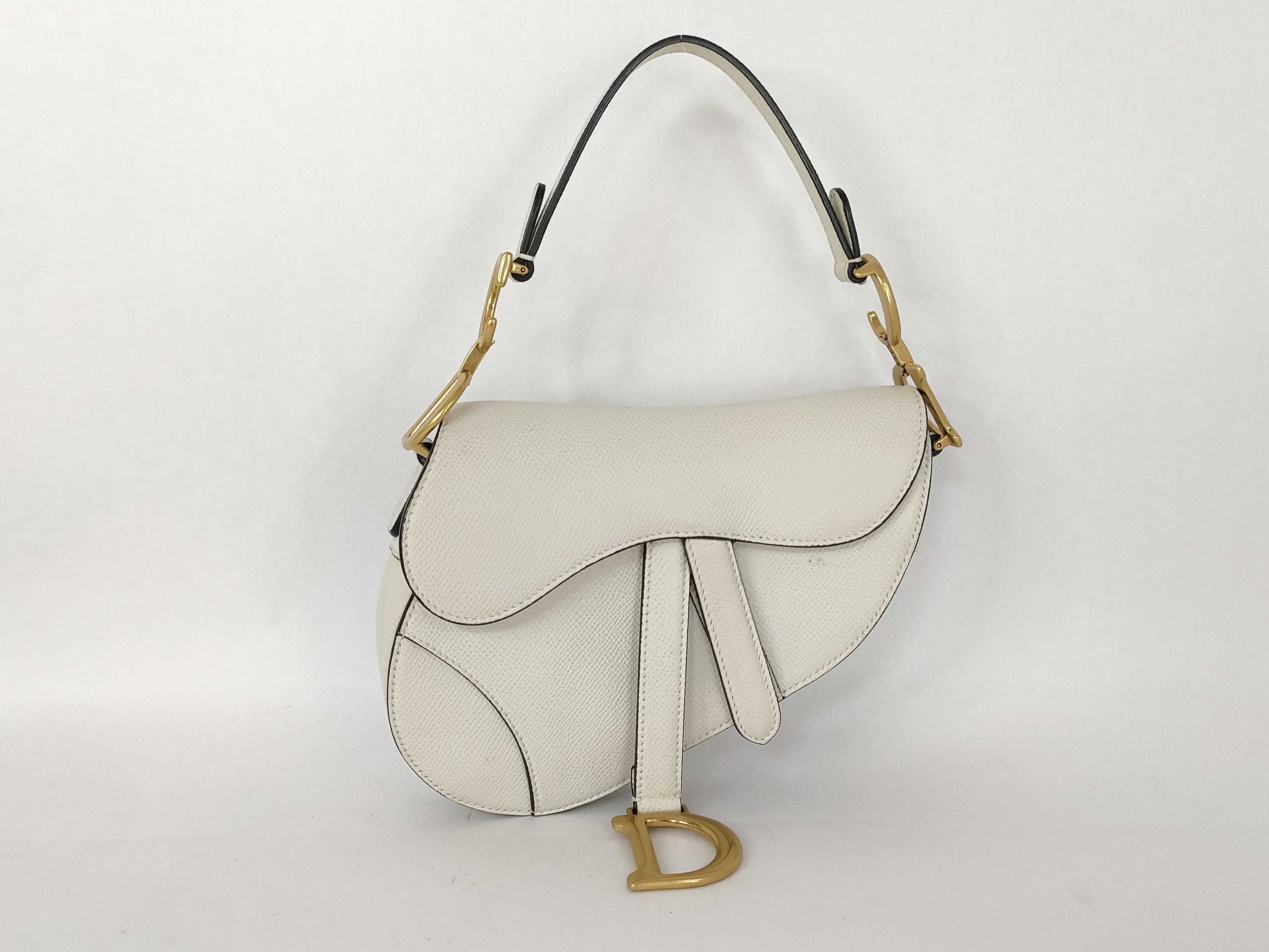 Saddlebag White Handbag