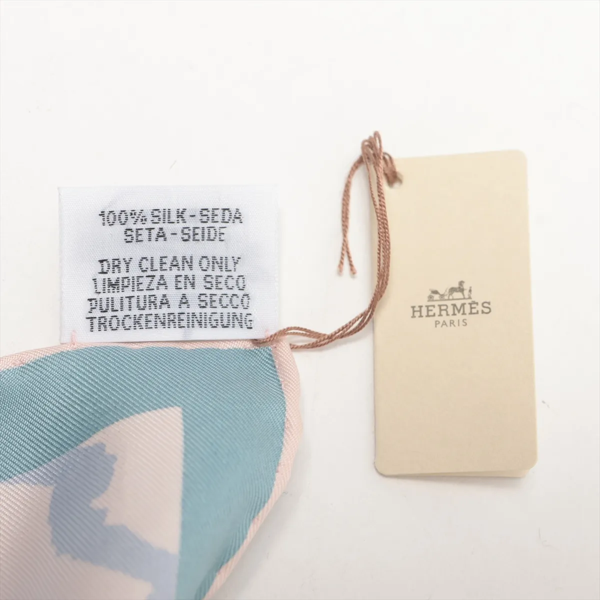 Carre 90 HERMES PARADE scarf, silk, blue. Slight wear and — view 7