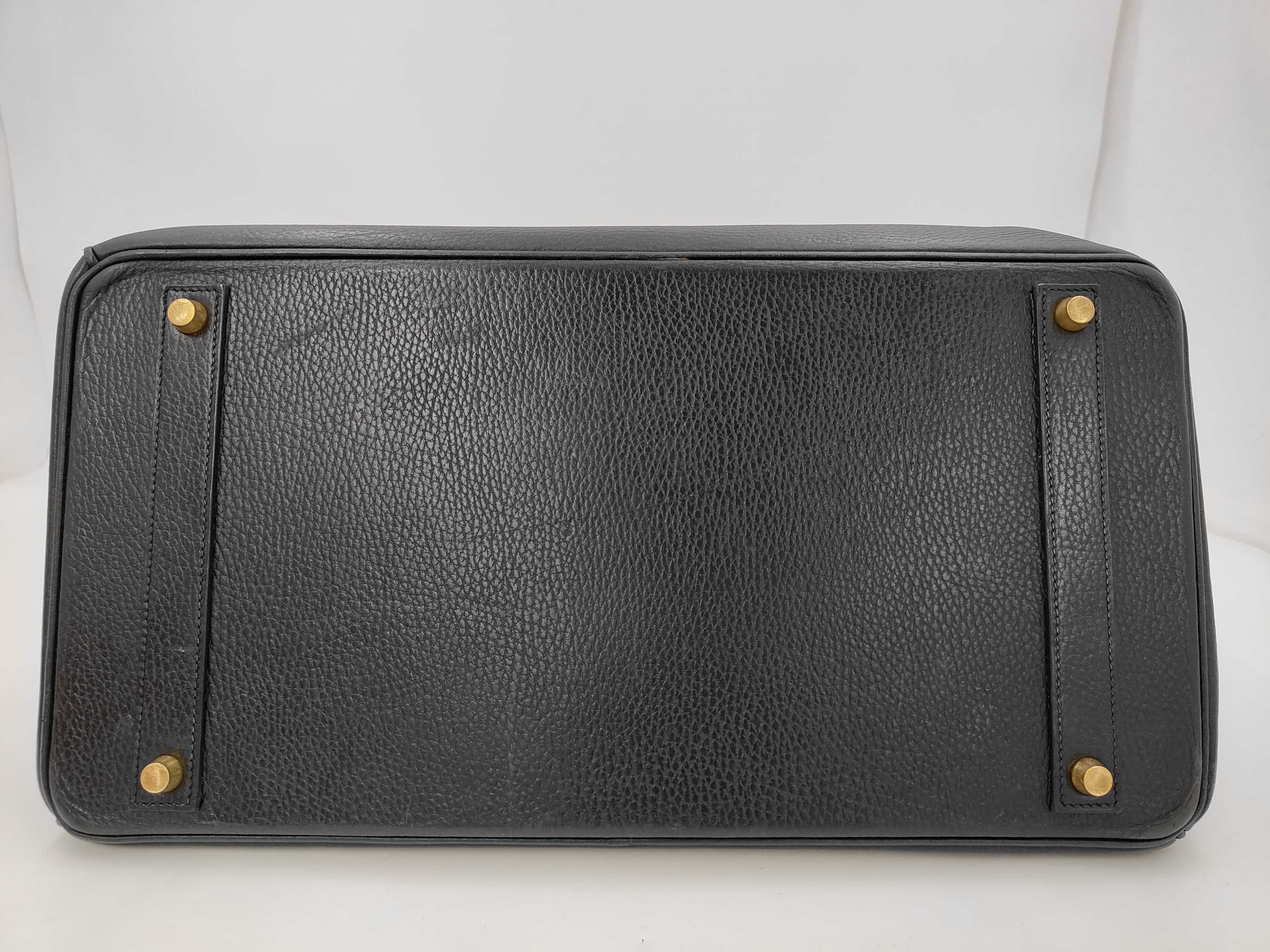 Birkin 40 Togo Black Gold Hardware G Handbag — view 7