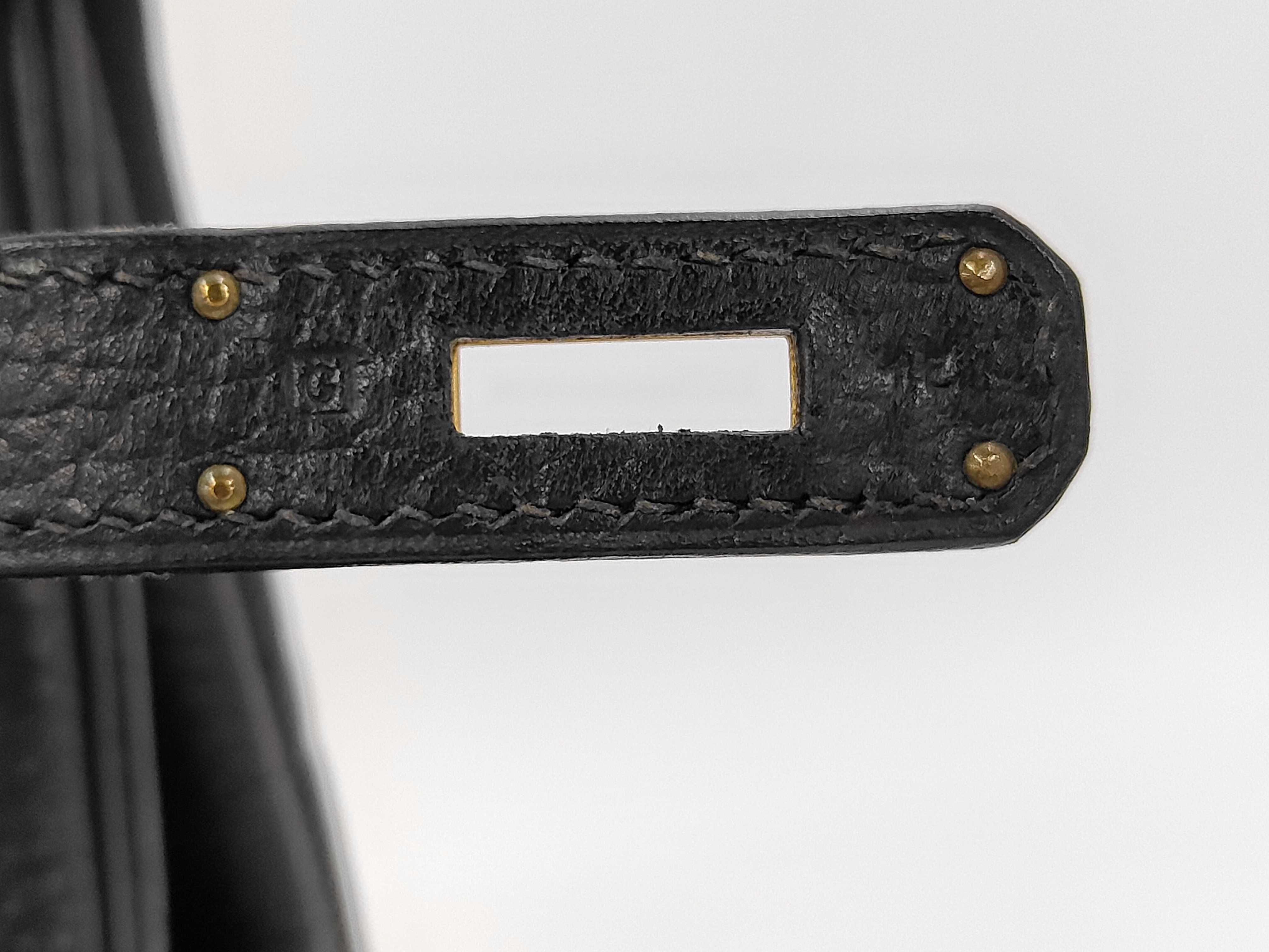 Birkin 40 Togo Black Gold Hardware G Handbag — view 8