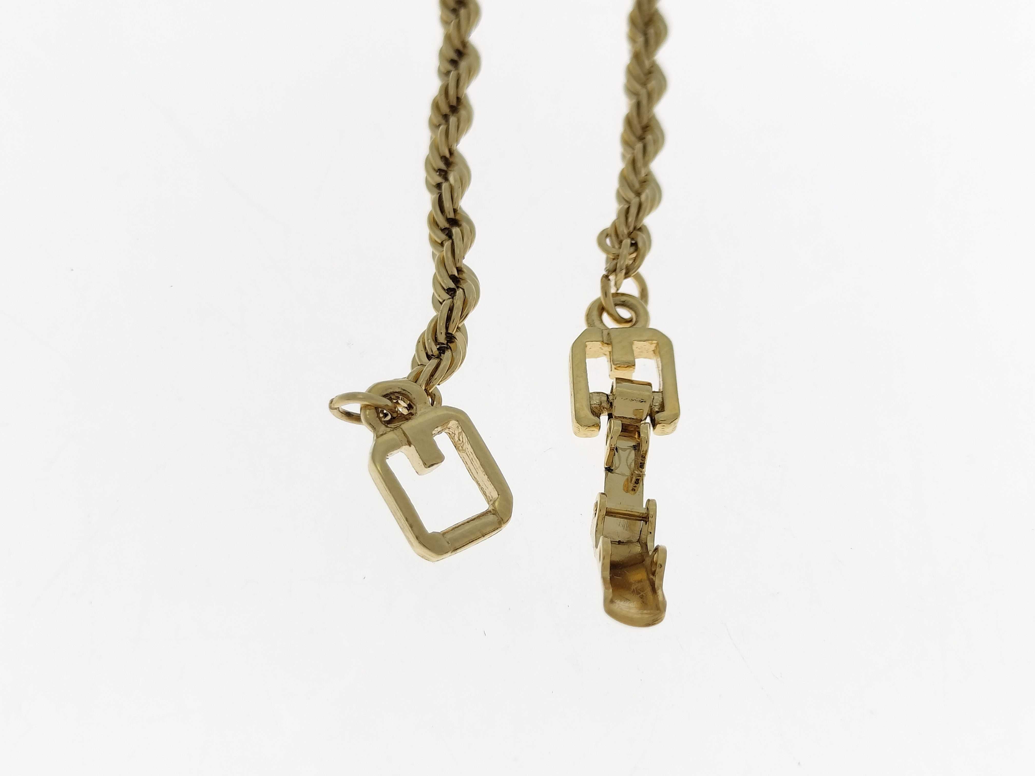 Twisted Rope Chain Gold Bracelet (Bracelet/Bangle) — view 7