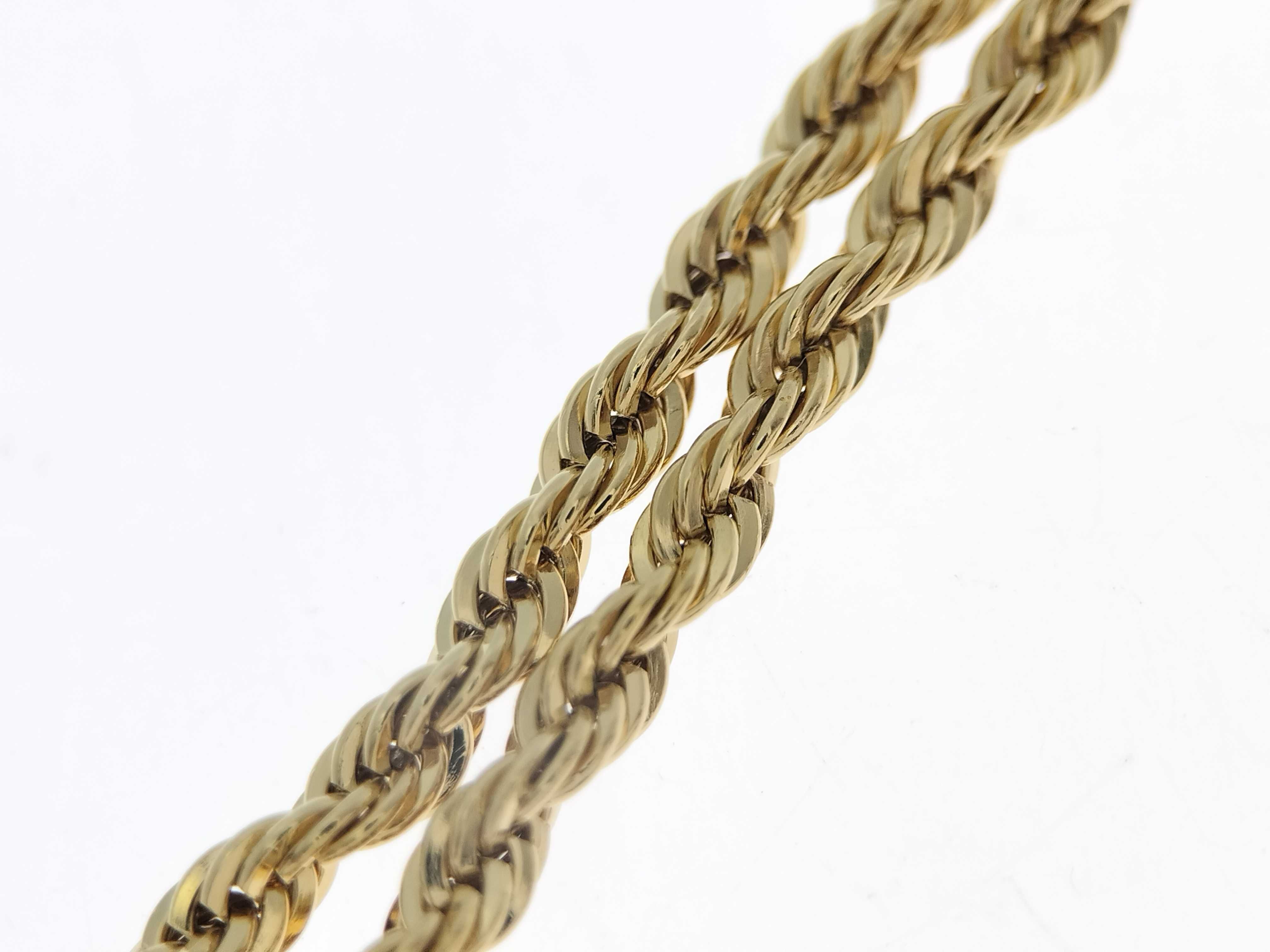 Twisted Rope Chain Gold Bracelet (Bracelet/Bangle) — view 9