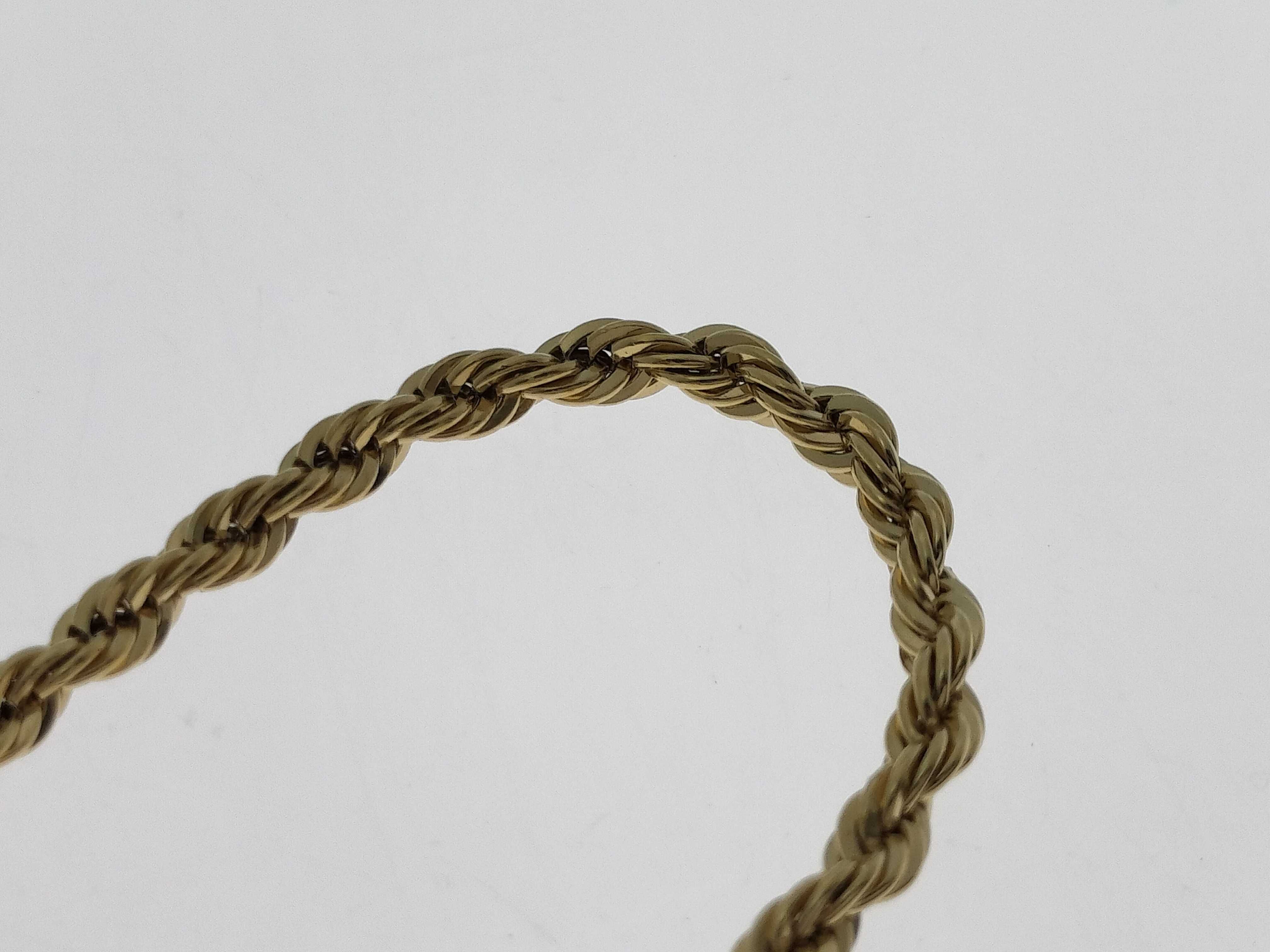 Twisted Rope Chain Gold Bracelet (Bracelet/Bangle) — view 10