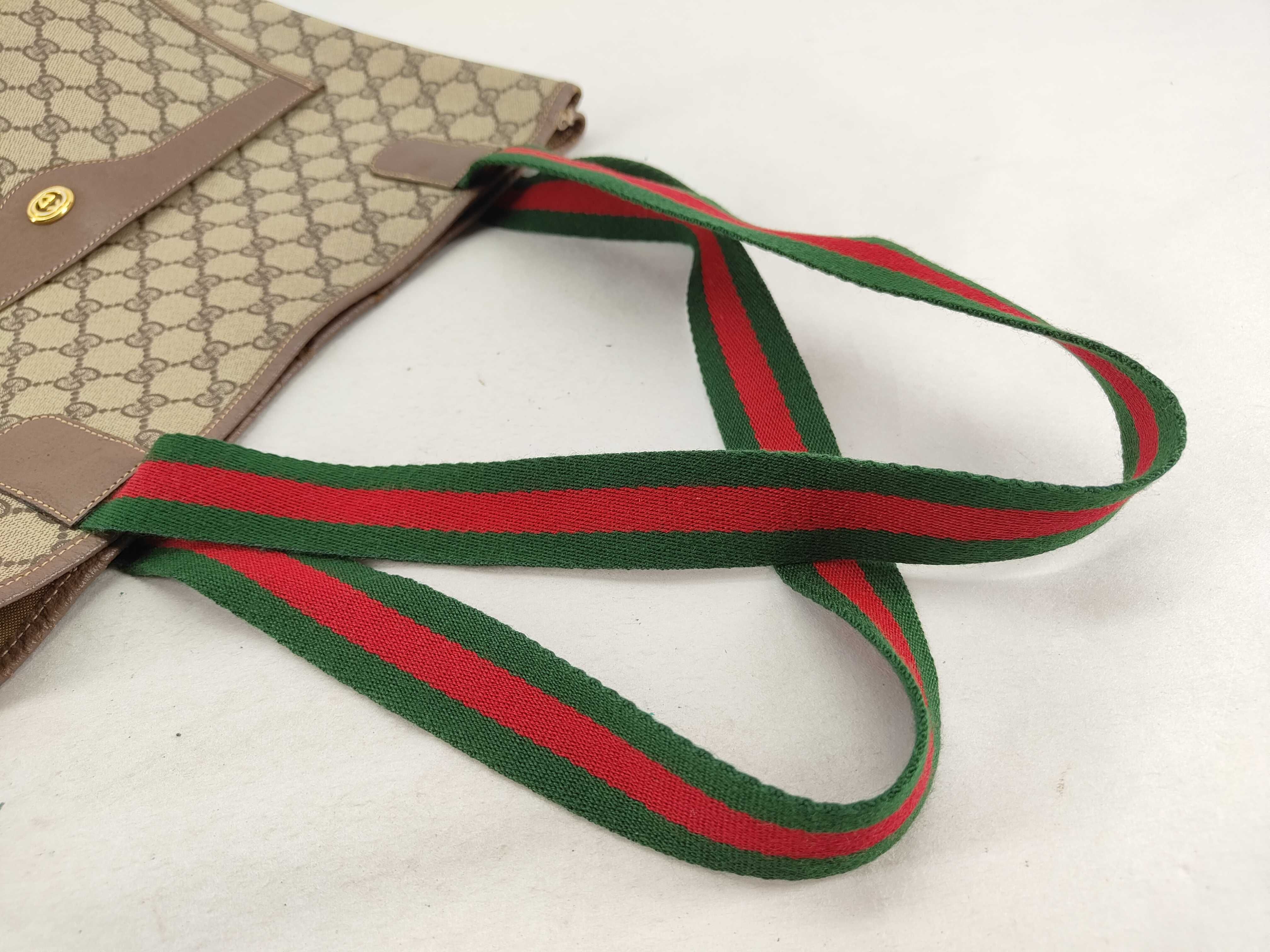 GG Supreme Gucci Tote Bag GG Supreme Sherry Beige Old Vintage Tote Bag — view 4
