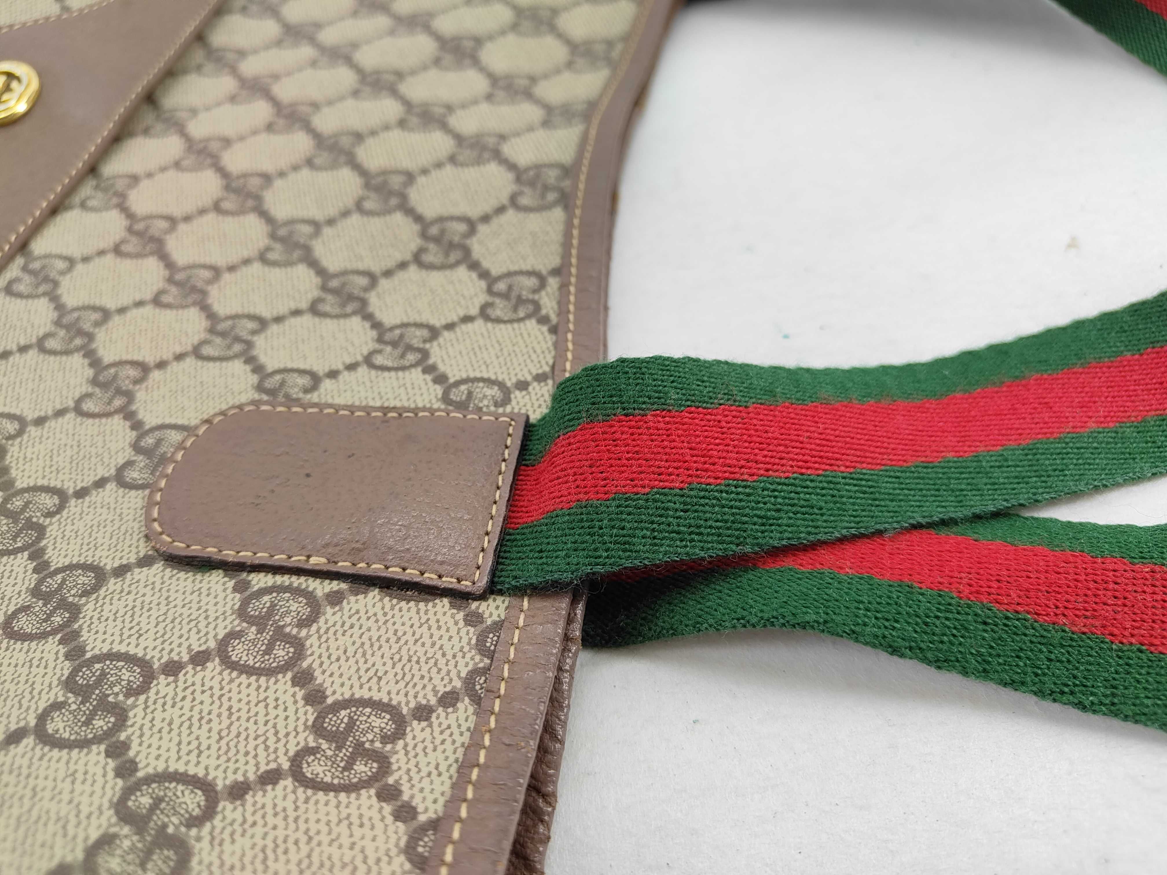 GG Supreme Gucci Tote Bag GG Supreme Sherry Beige Old Vintage Tote Bag — view 6