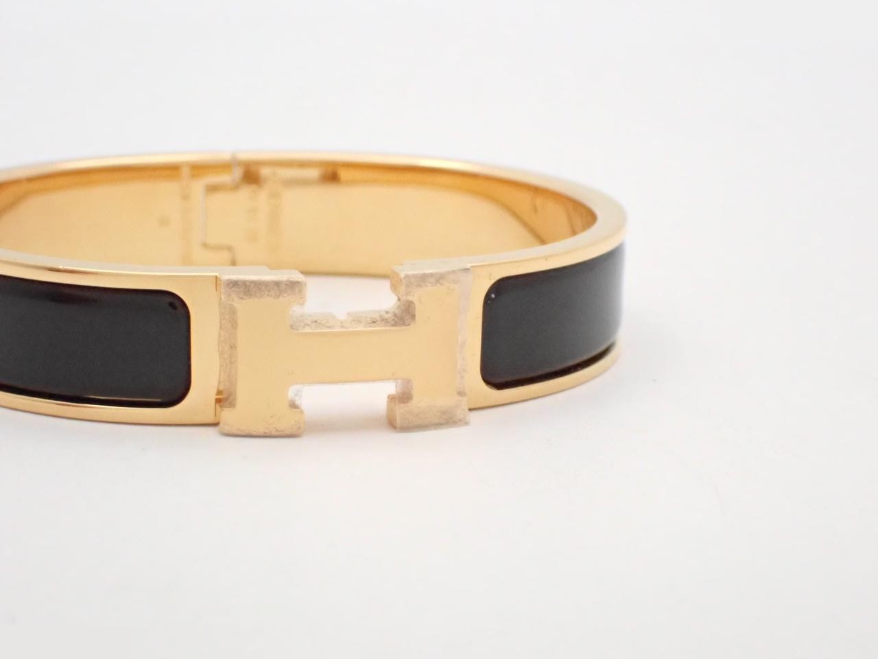 Bracelet, "Click H", Black, Wrist circumference approximately 15cm — view 3