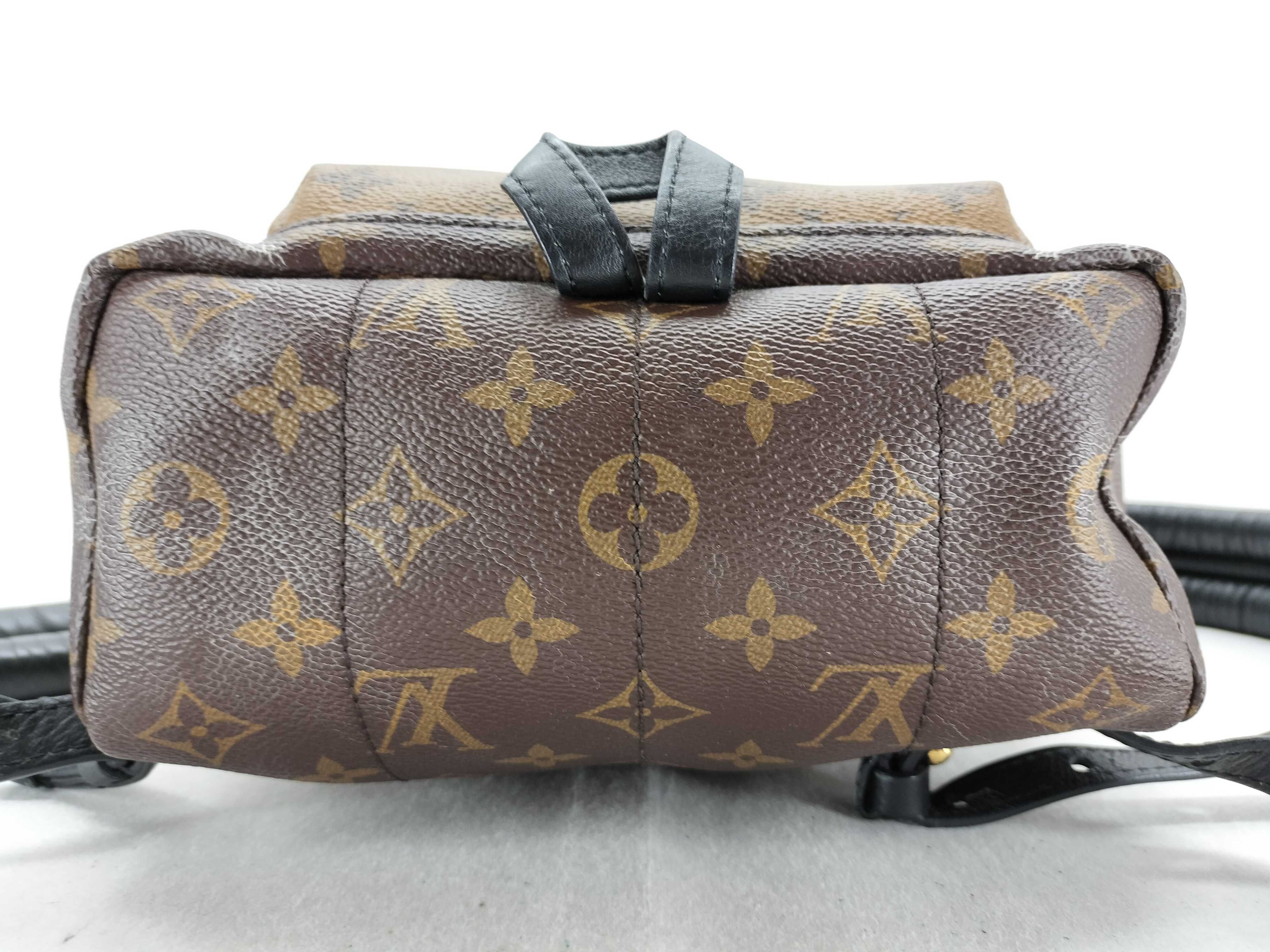 Monogram Reverse Palm Springs Backpack PM M44870 FL0138 Brown Backpack — view 7