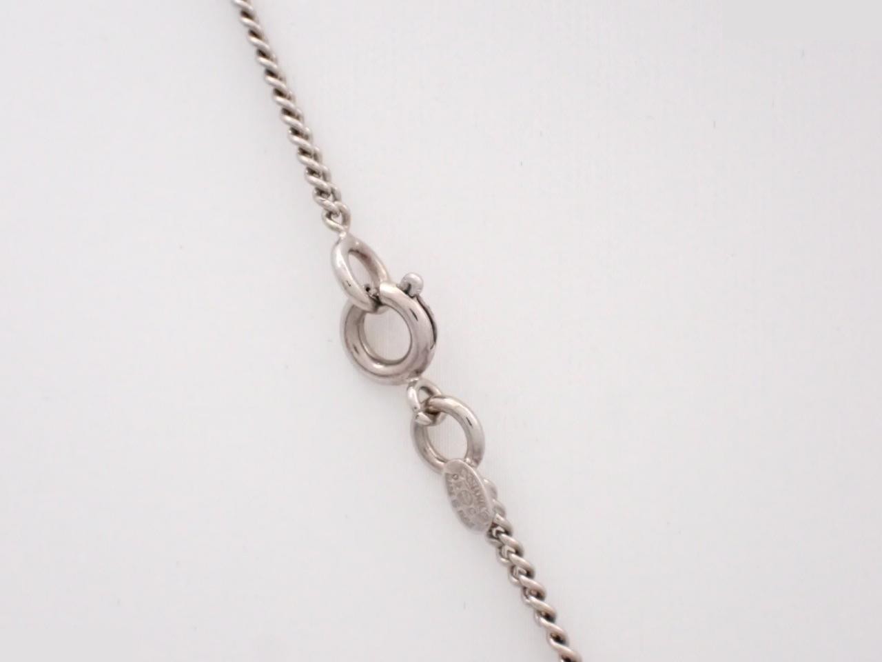 Cambon necklace, black, silver, metal, chain approximately 42cm. — view 2