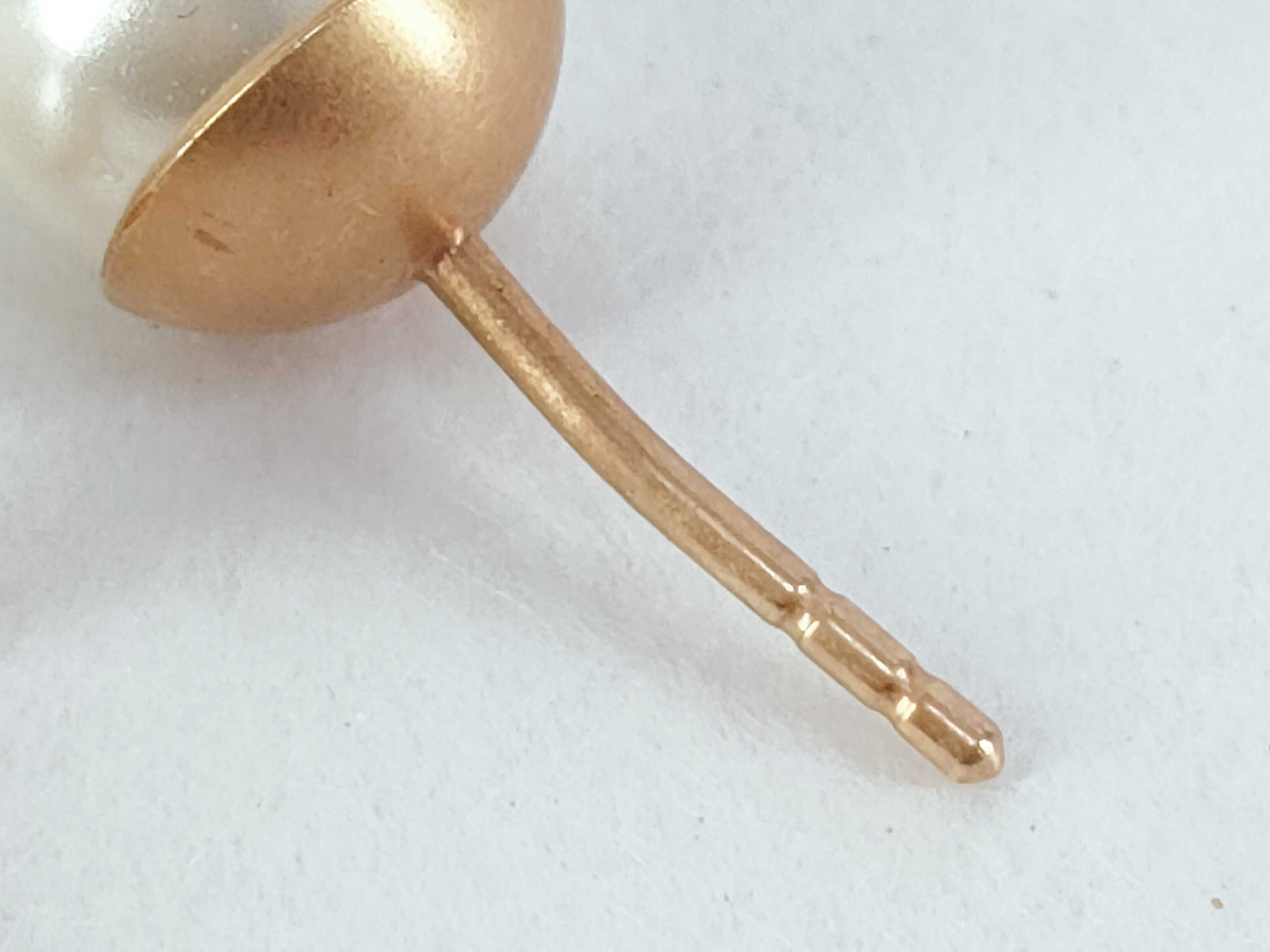 Tribal Flower Pearl Earrings — view 4