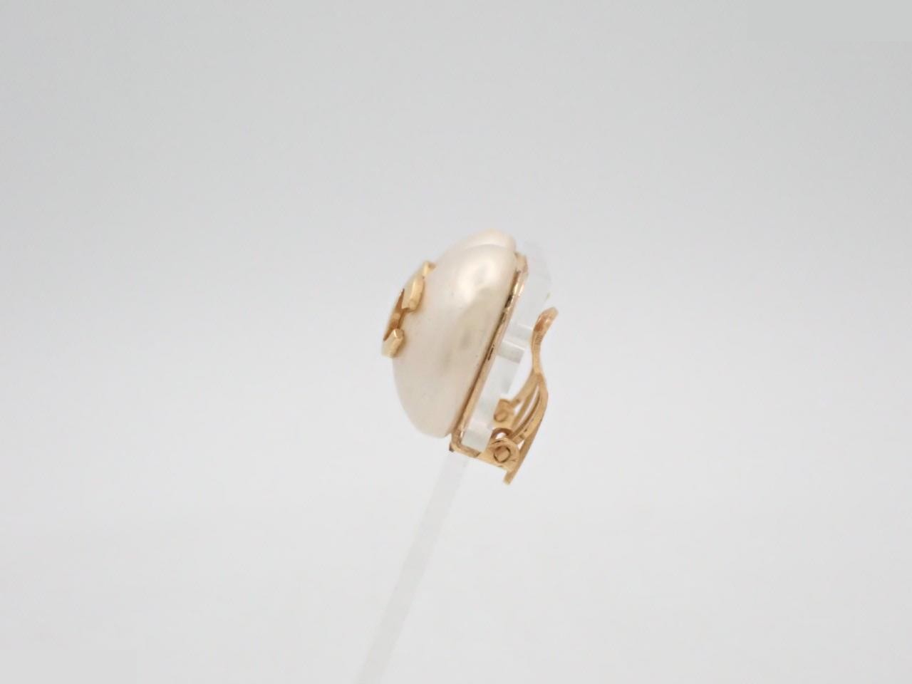 Coco Mark Pearl Earrings — view 3