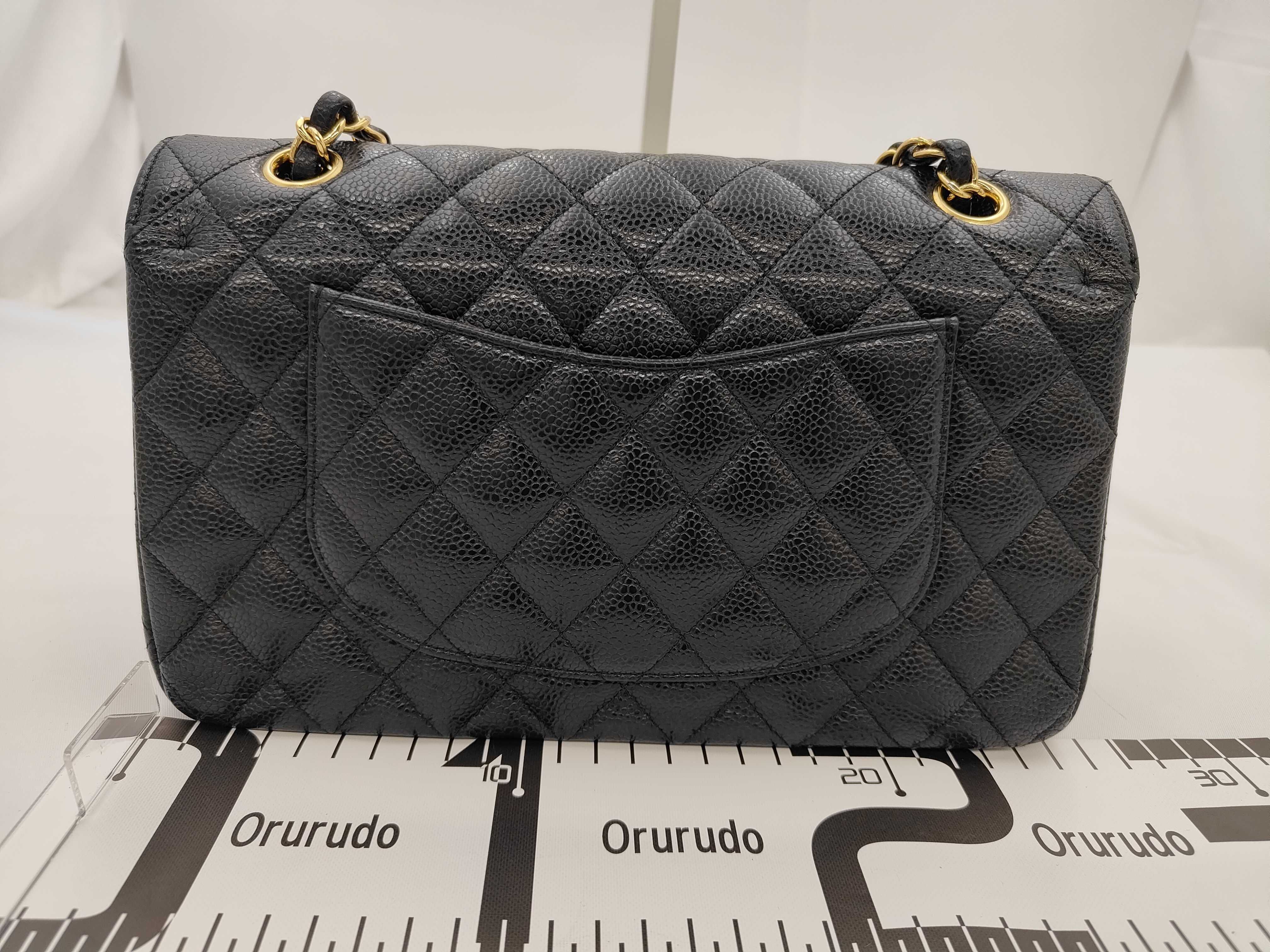 Matelassé Double Flap Caviar Skin Chain Shoulder Bag (Random Serial Number) — view 2