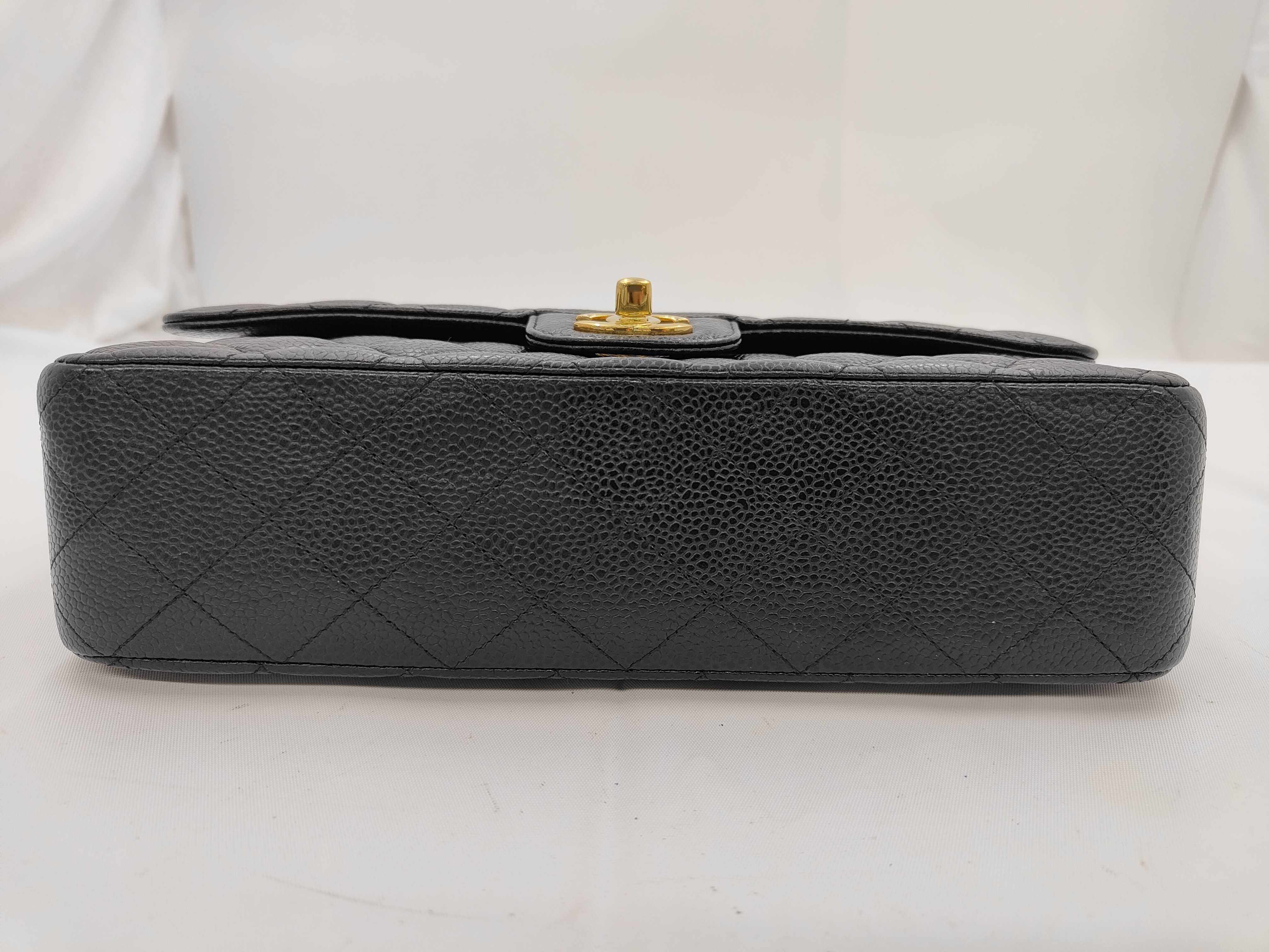 Matelassé Double Flap Caviar Skin Chain Shoulder Bag (Random Serial Number) — view 5
