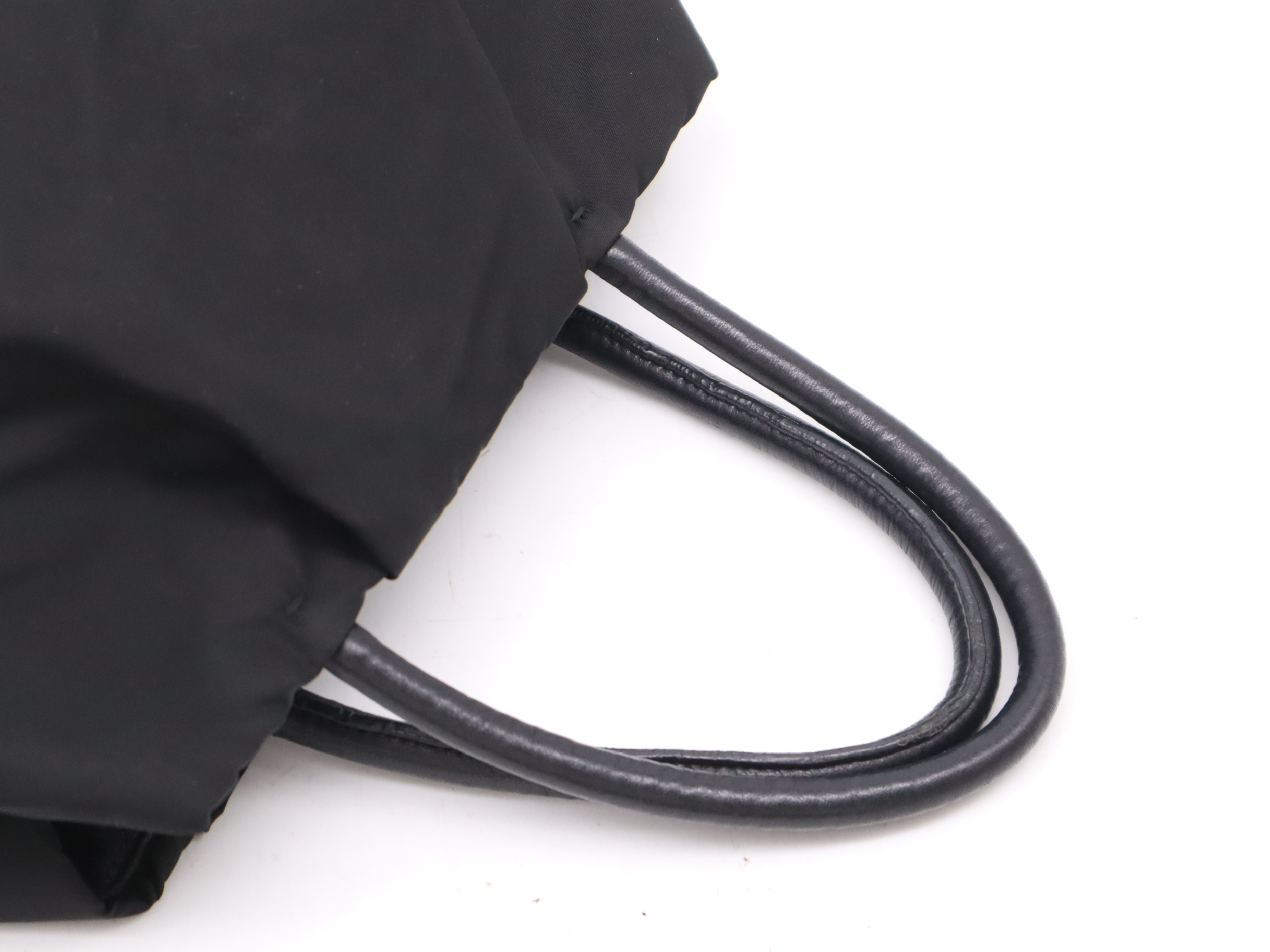 BN1601 Tessuto Ribbon Handbag Black Pink GD Metal Fittings Handbag — view 6