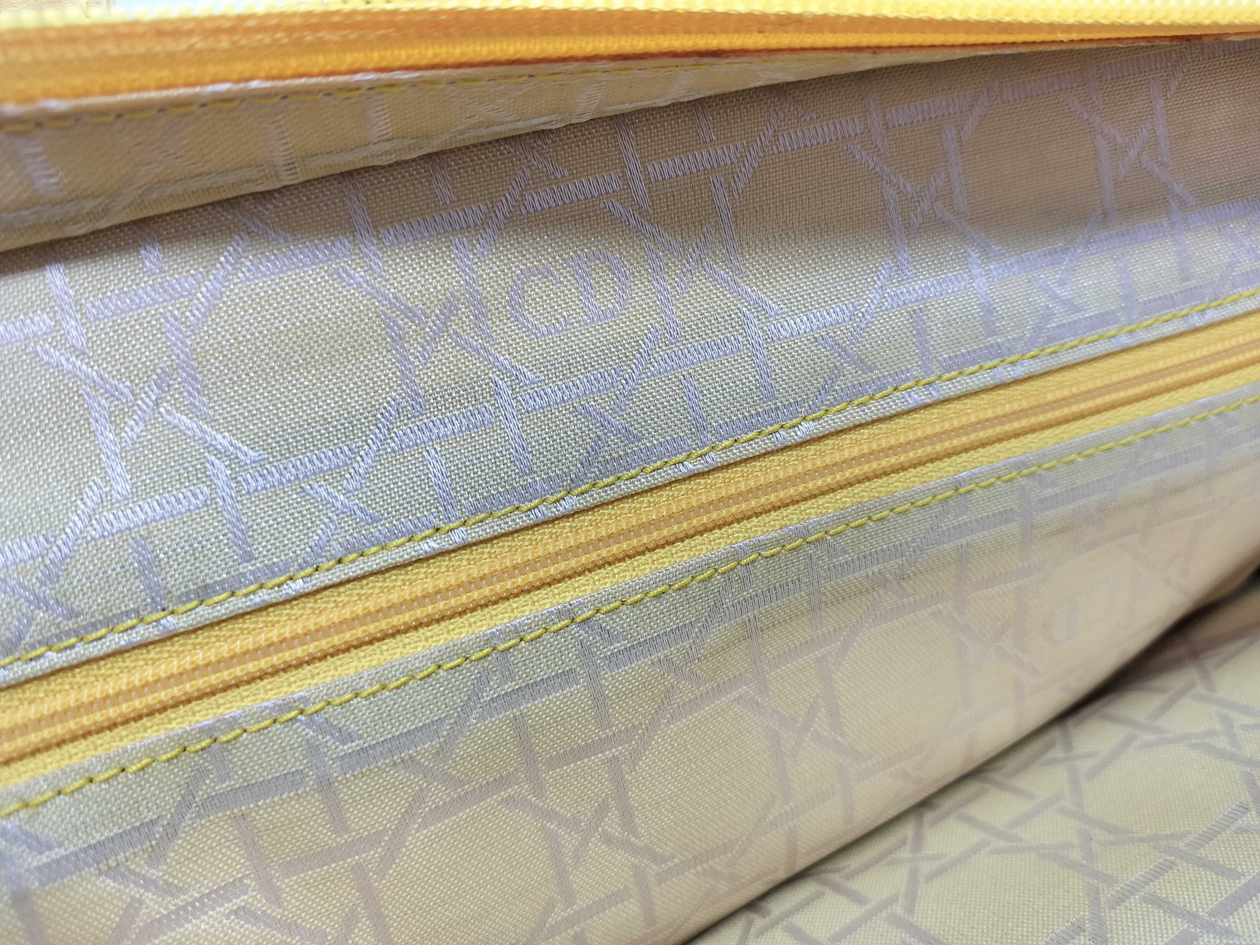 CD Logo Leather Tote Bag (Yellow) — view 15