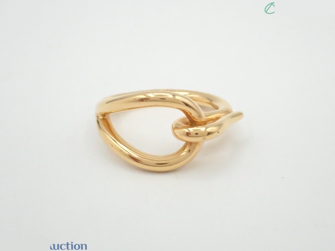 Jumbo Scarf Ring, Gold, Box