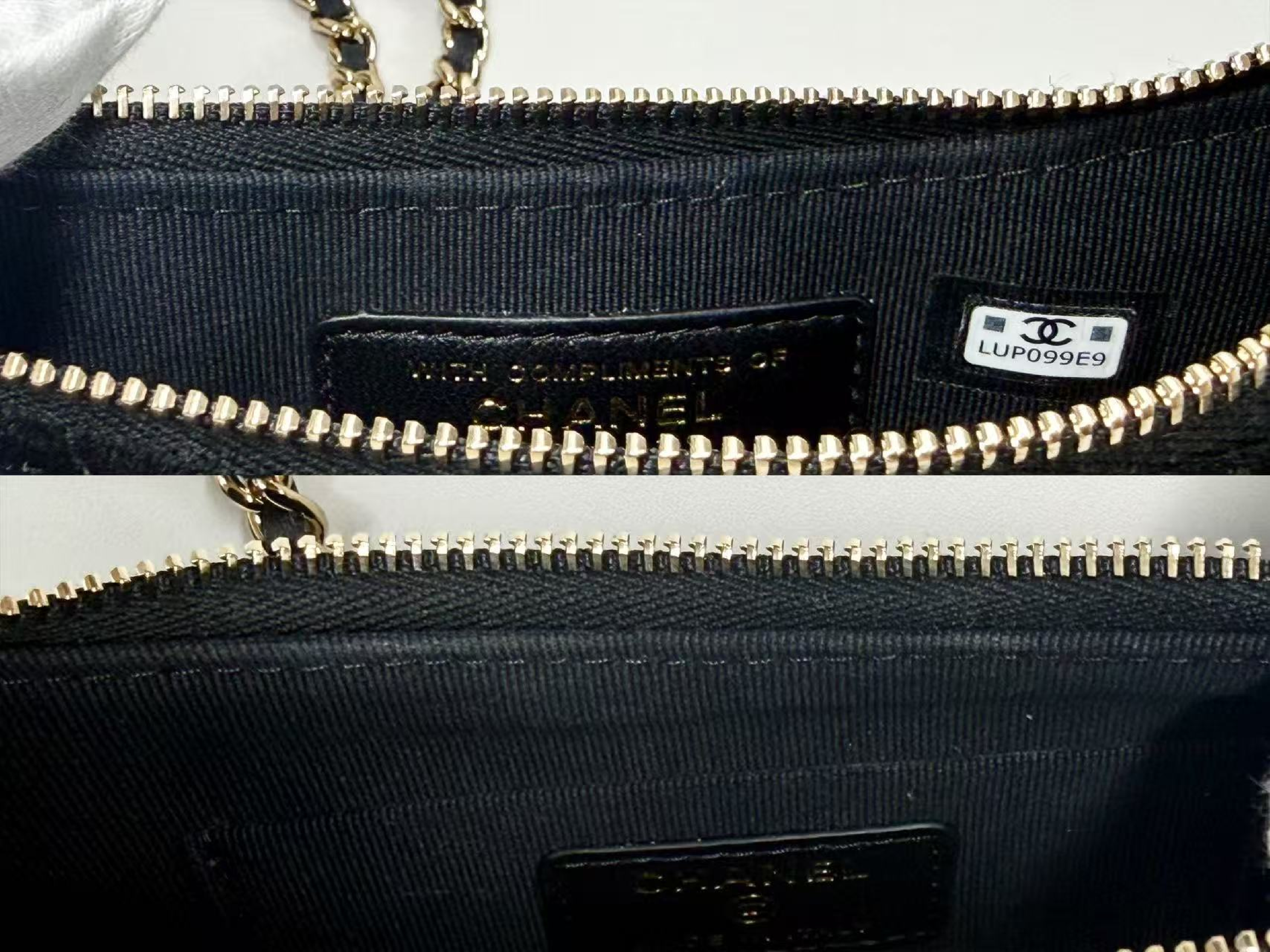Black Matelassé Velour Hobo Bag, VIP G, Stored Item, W17/H11/D3cm (approx.), with Box, Dust Bag, Booklet, and Random Serial Number, Gold Hardware, LUP099E9 Shoulder Bag — view 14