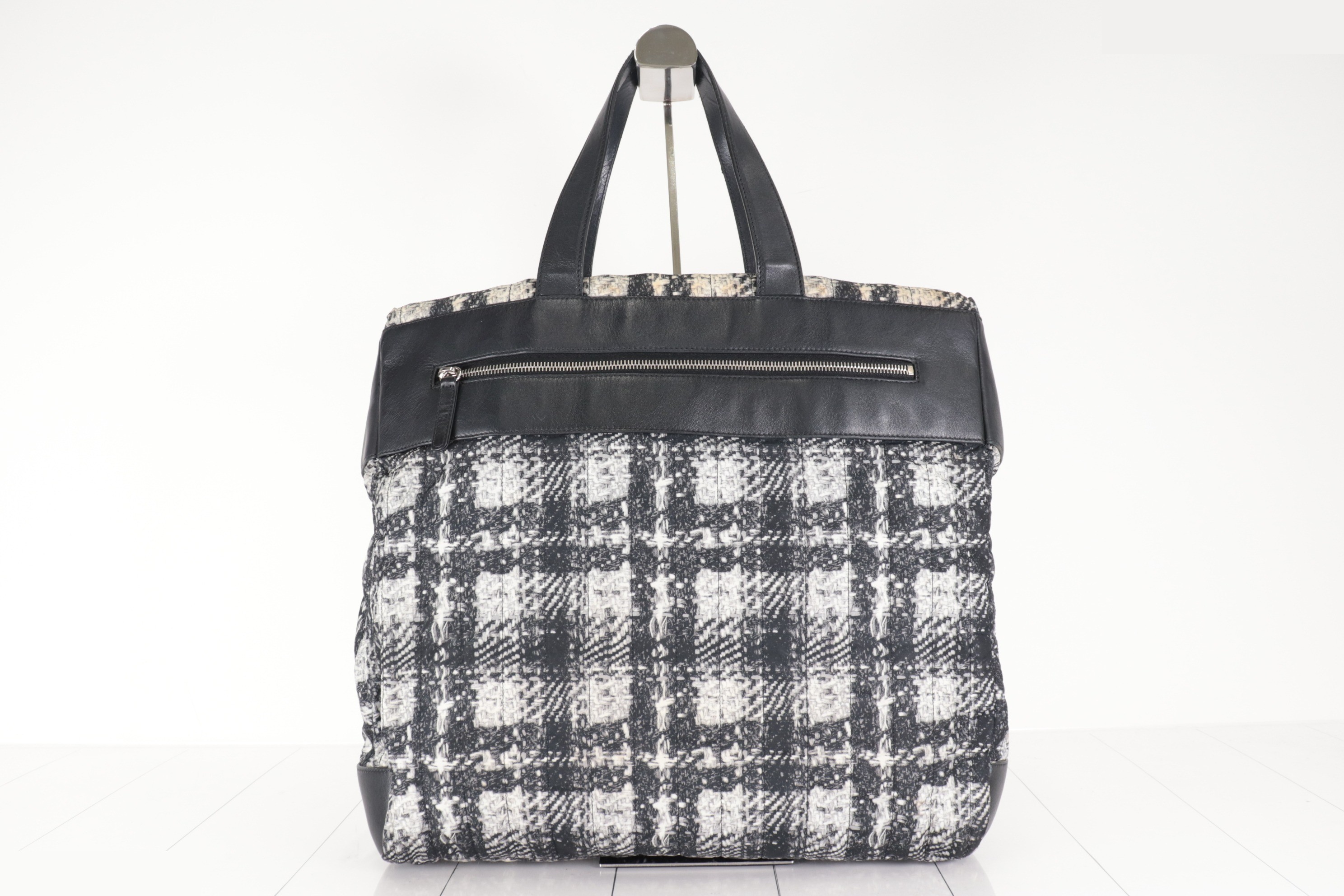 Tweed print nylon tote bag, item number 18. — view 2