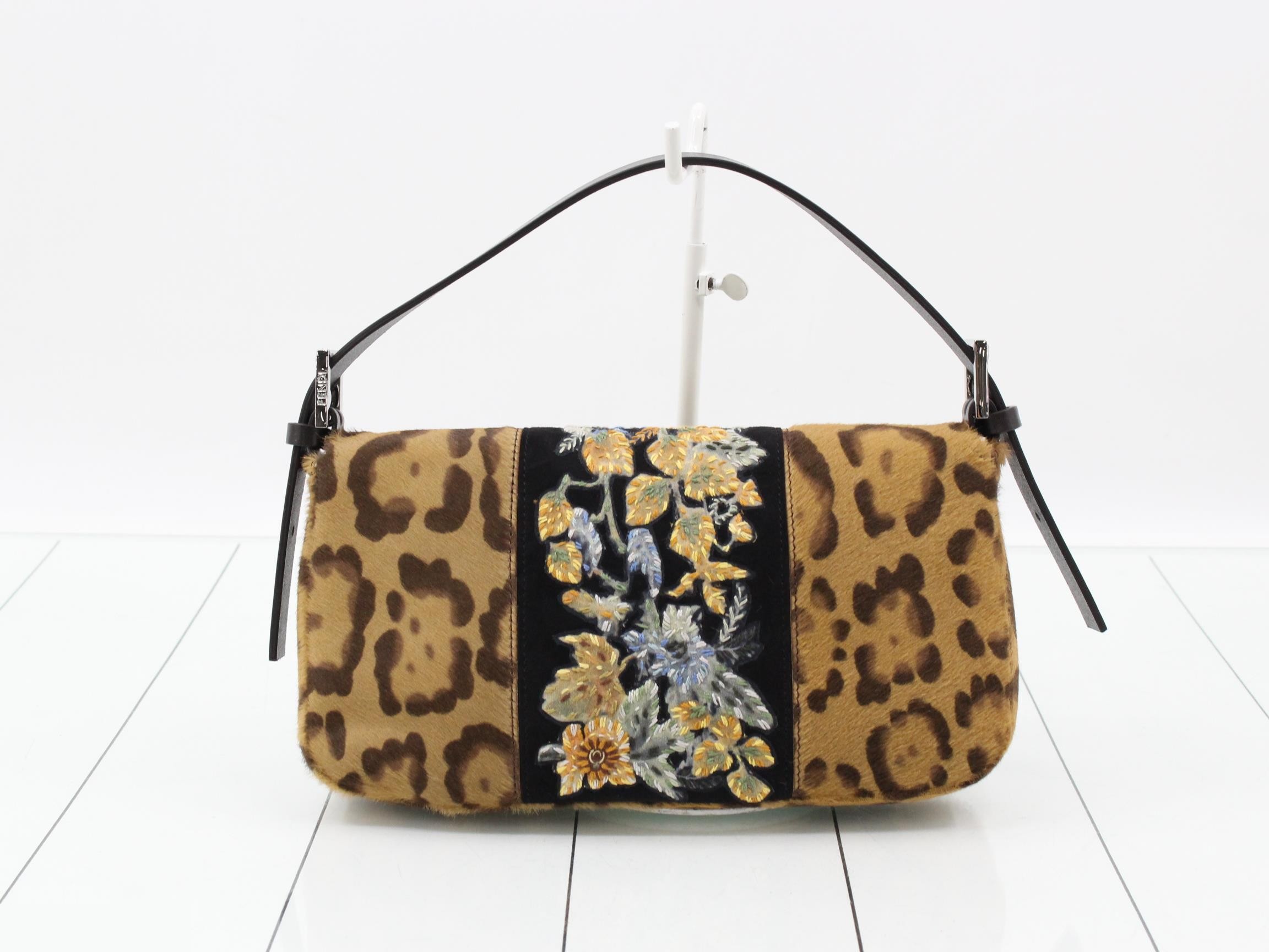 Leopard print Mamma Bucket embroidered bag — view 2