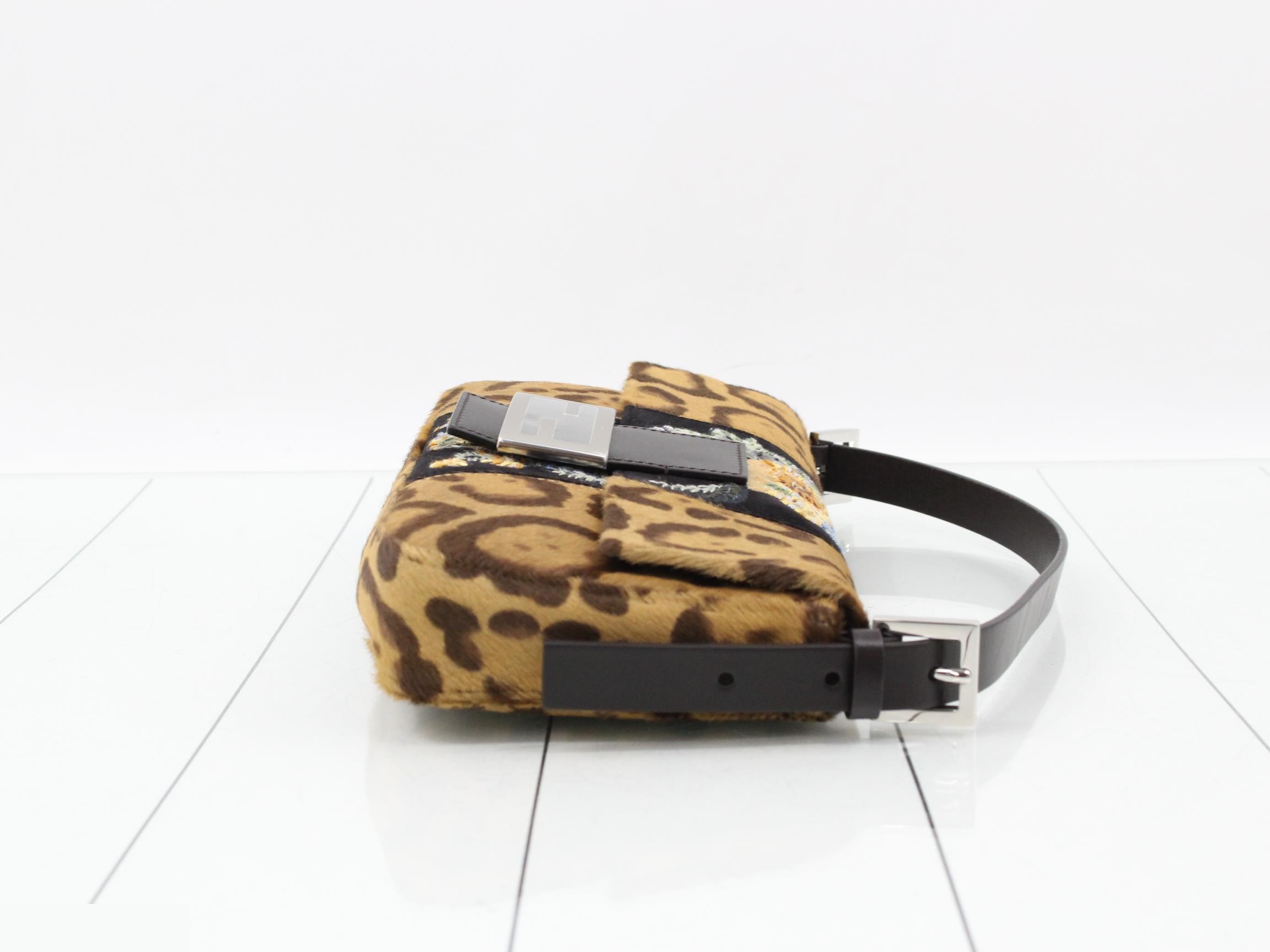 Leopard print Mamma Bucket embroidered bag — view 3