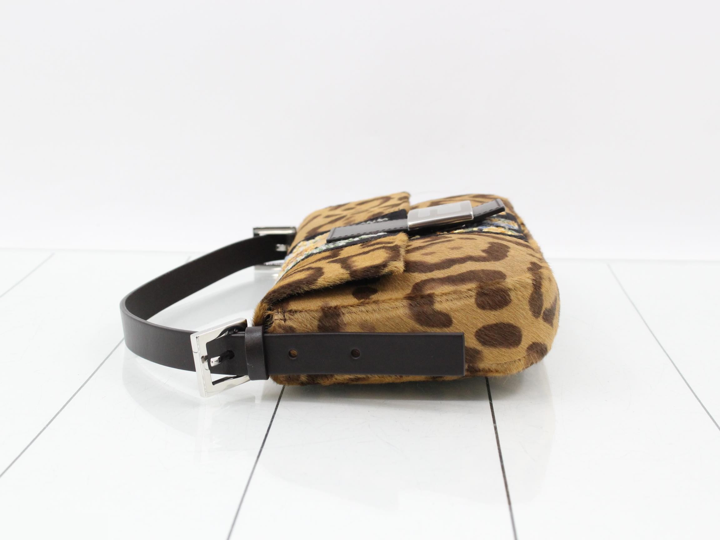Leopard print Mamma Bucket embroidered bag — view 4