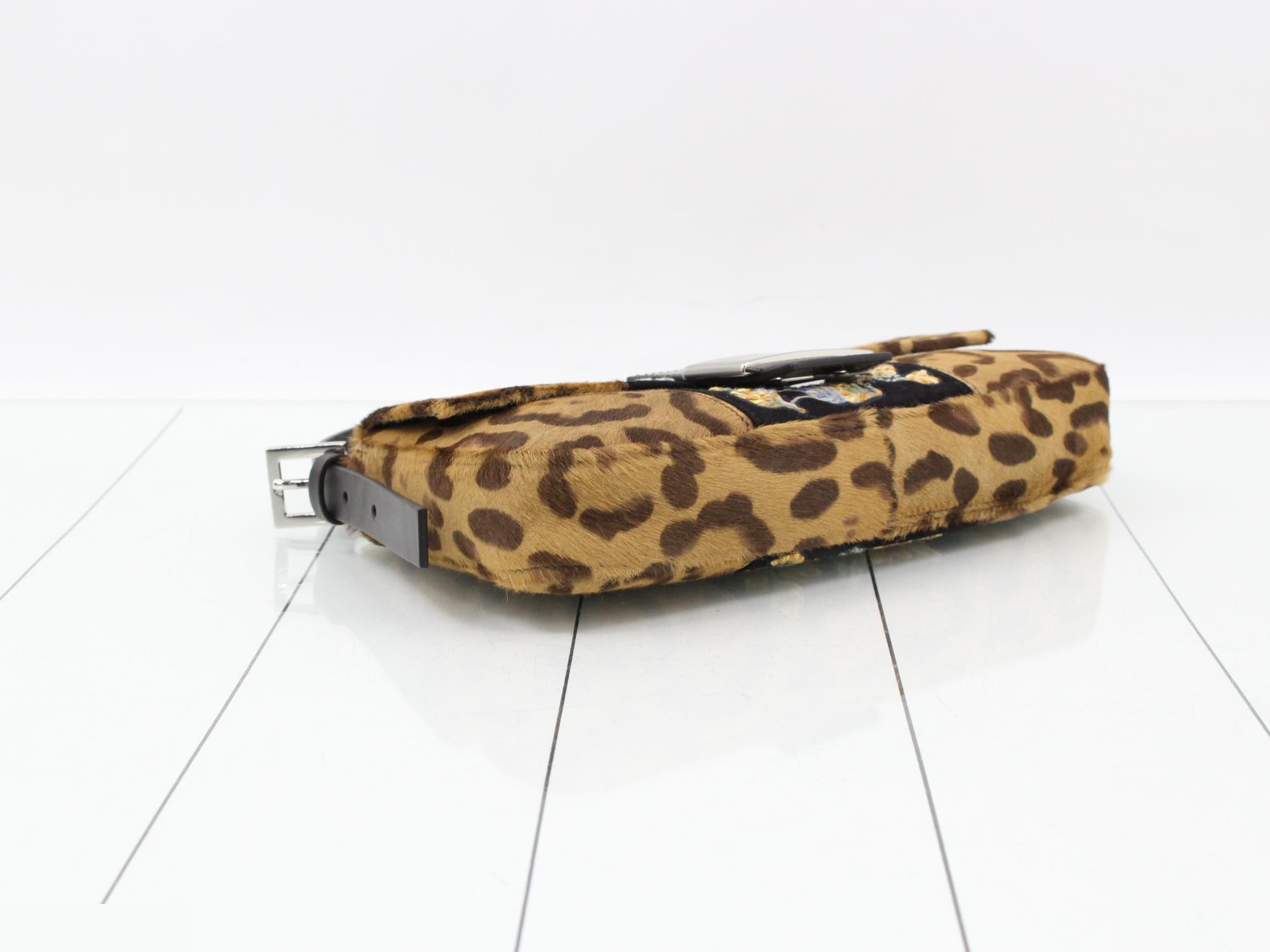 Leopard print Mamma Bucket embroidered bag — view 5