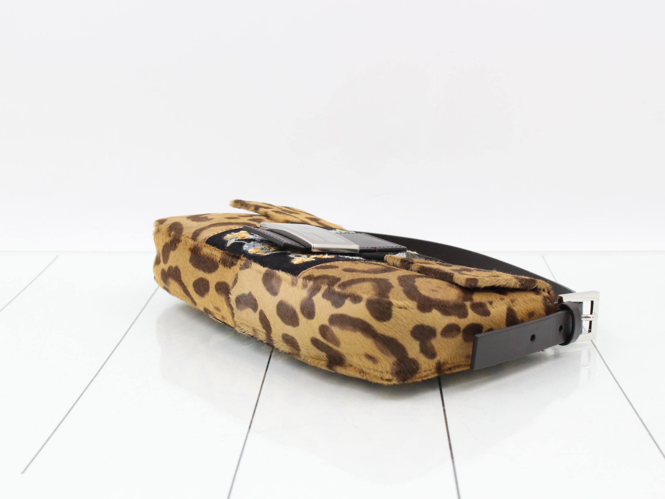 Leopard print Mamma Bucket embroidered bag — view 6