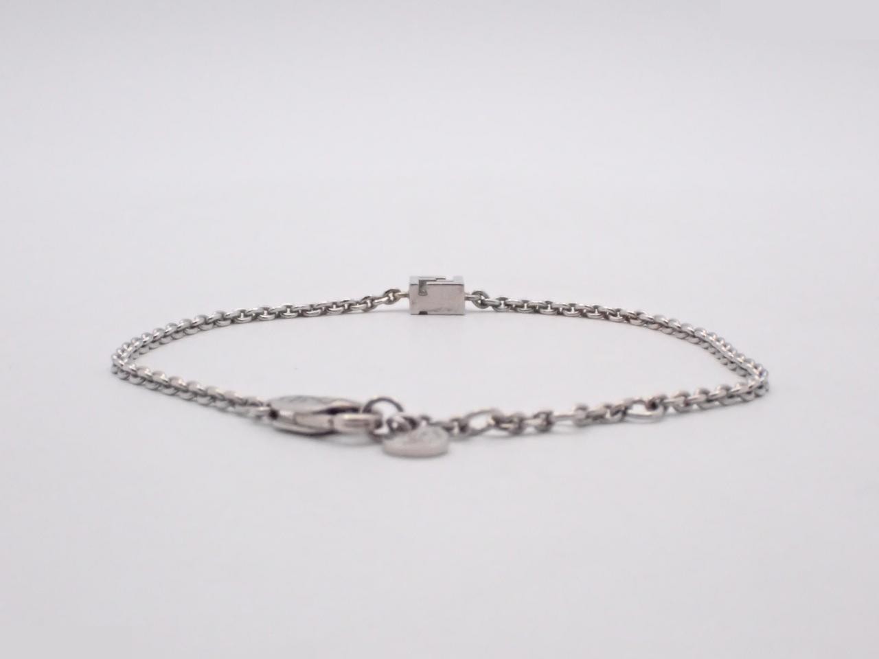 FF logo crystal silver bracelet, wrist size approximately 22.5 cm. — view 2