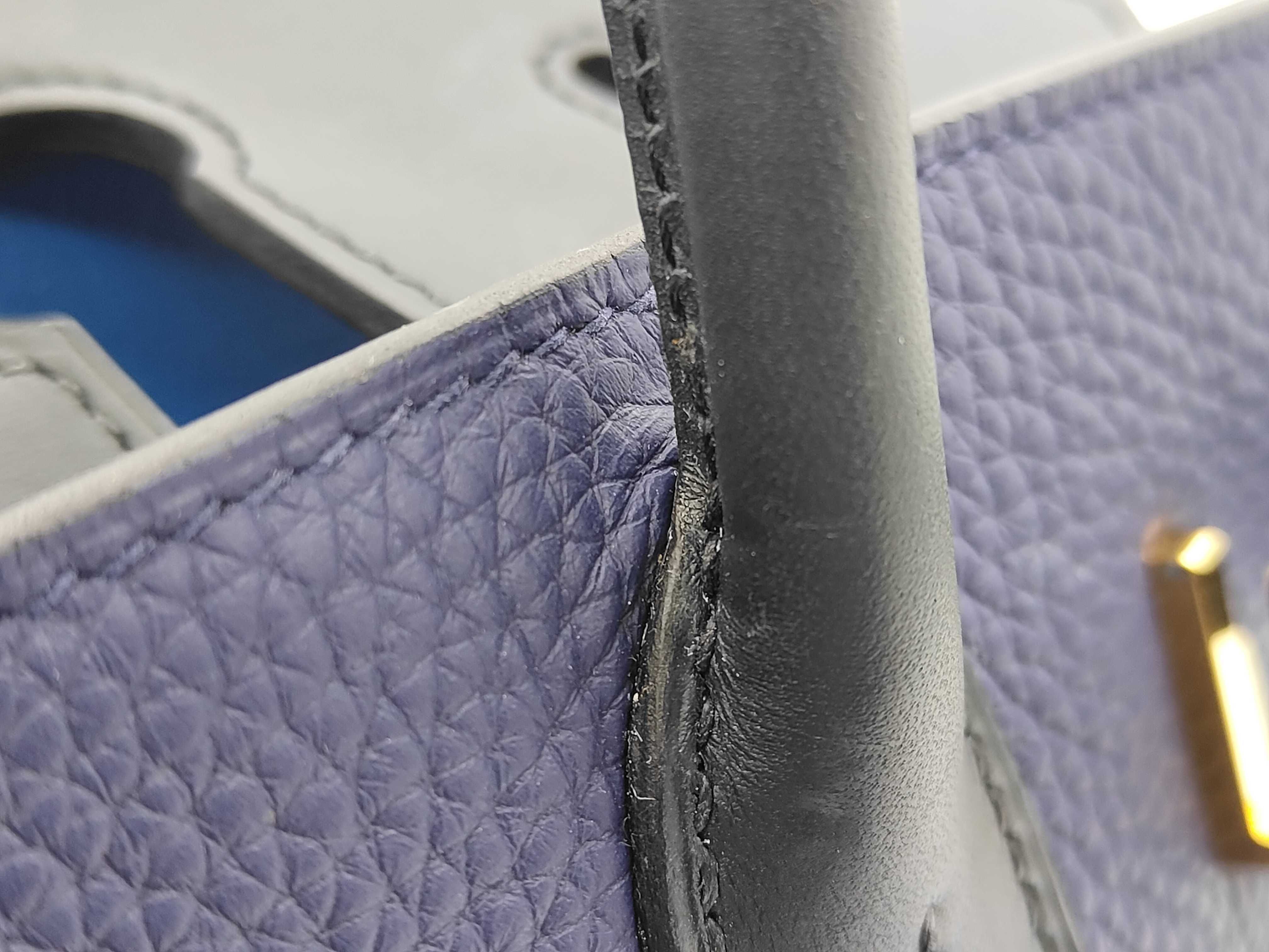 Birkin 30 Black/Navy Handbag — view 11