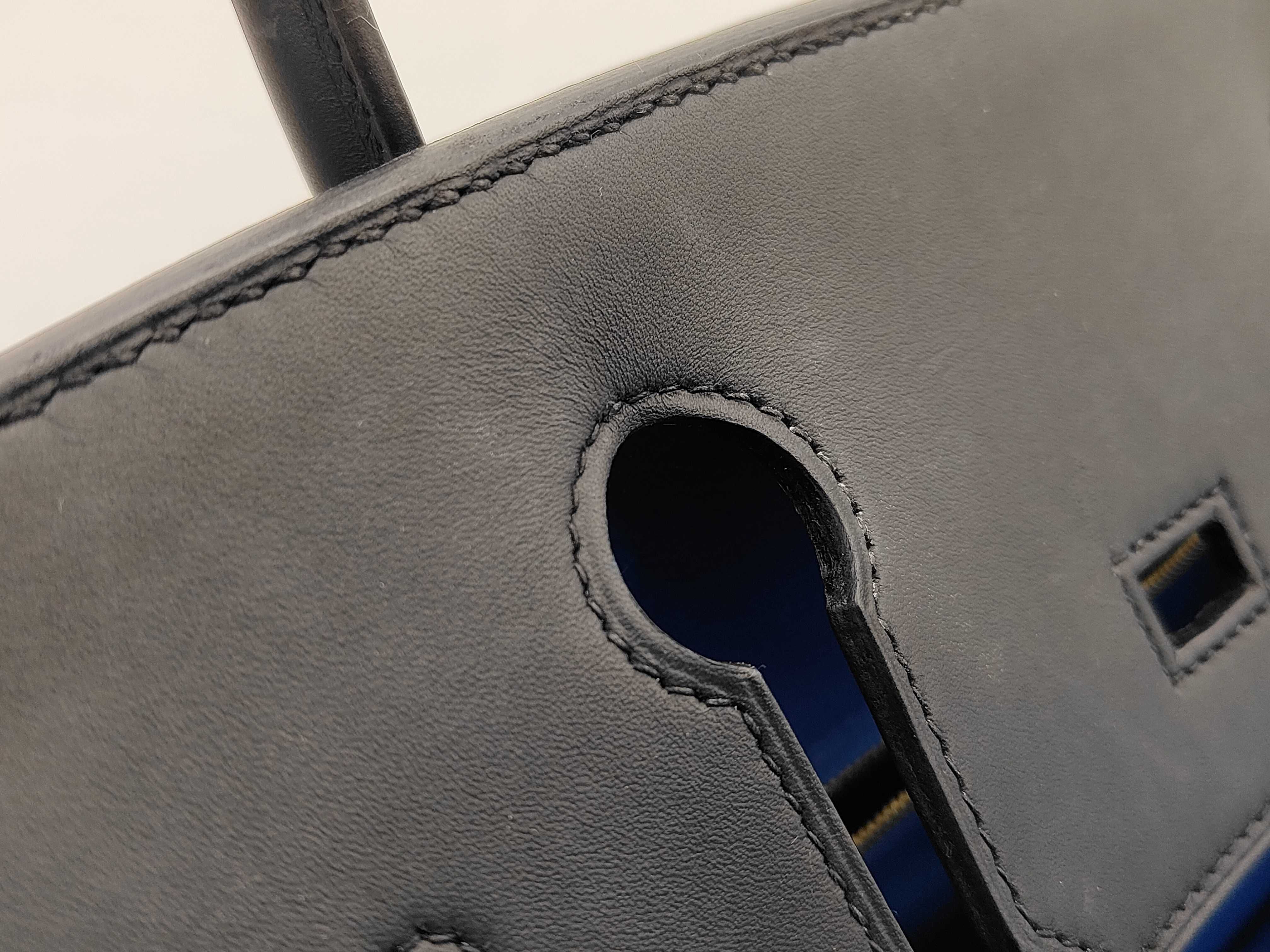 Birkin 30 Black/Navy Handbag — view 12