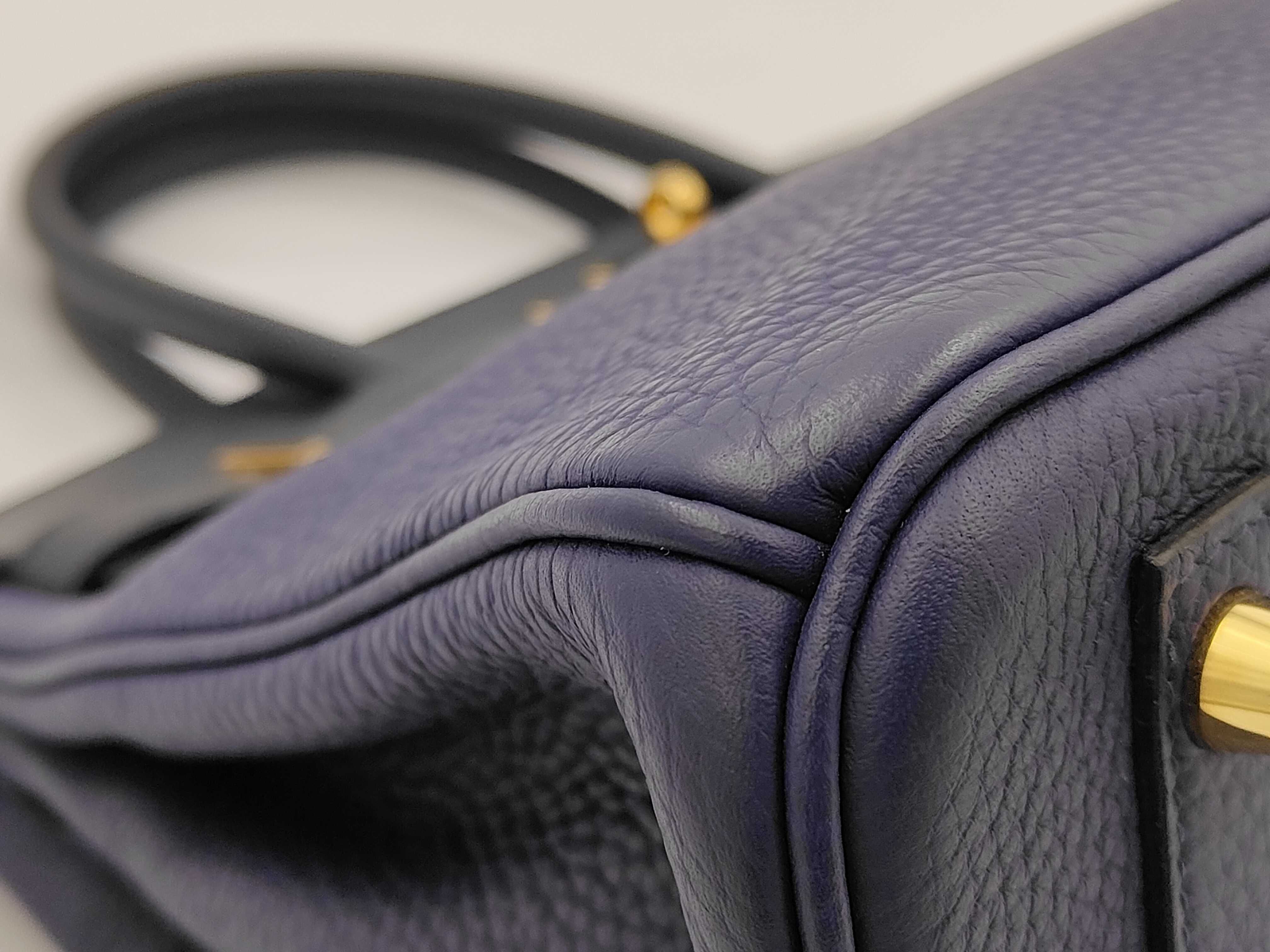 Birkin 30 Black/Navy Handbag — view 6