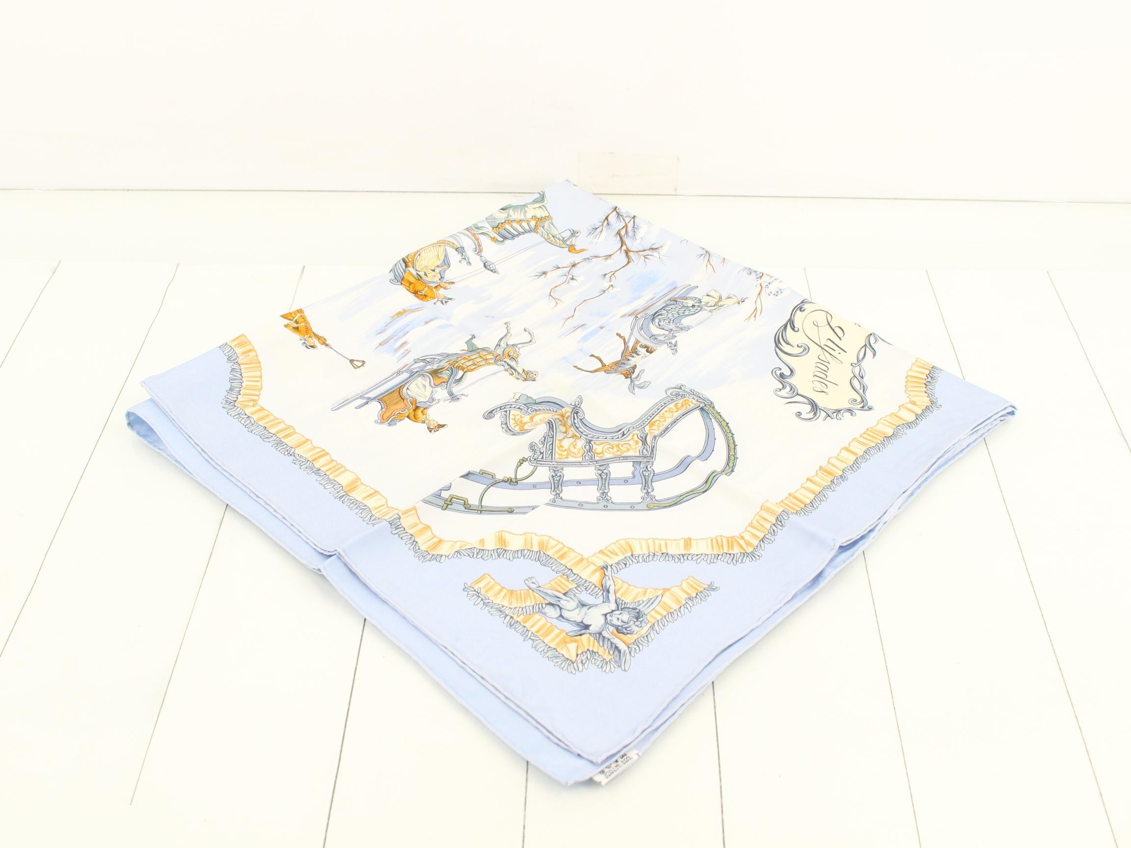 Carre 90 Silk Sled and Skate Scarf — view 2
