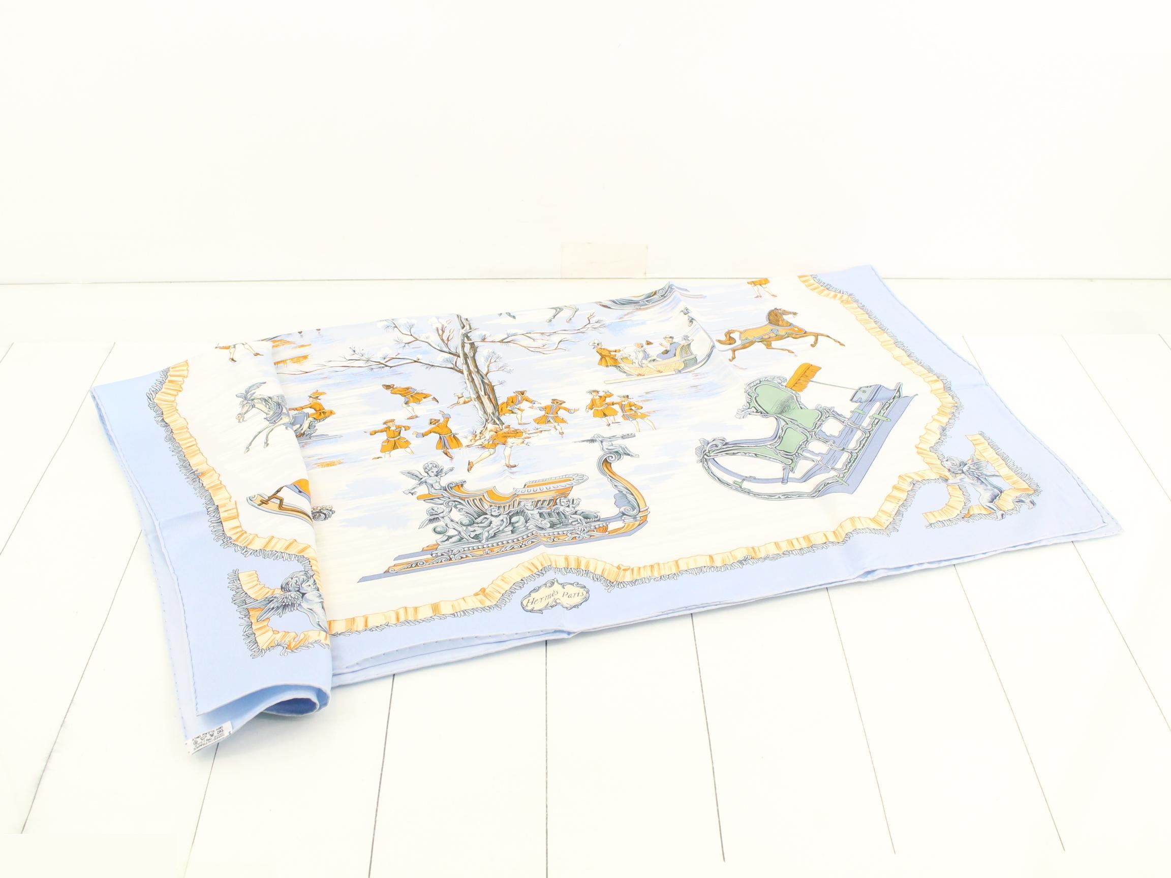 Carre 90 Silk Sled and Skate Scarf — view 3