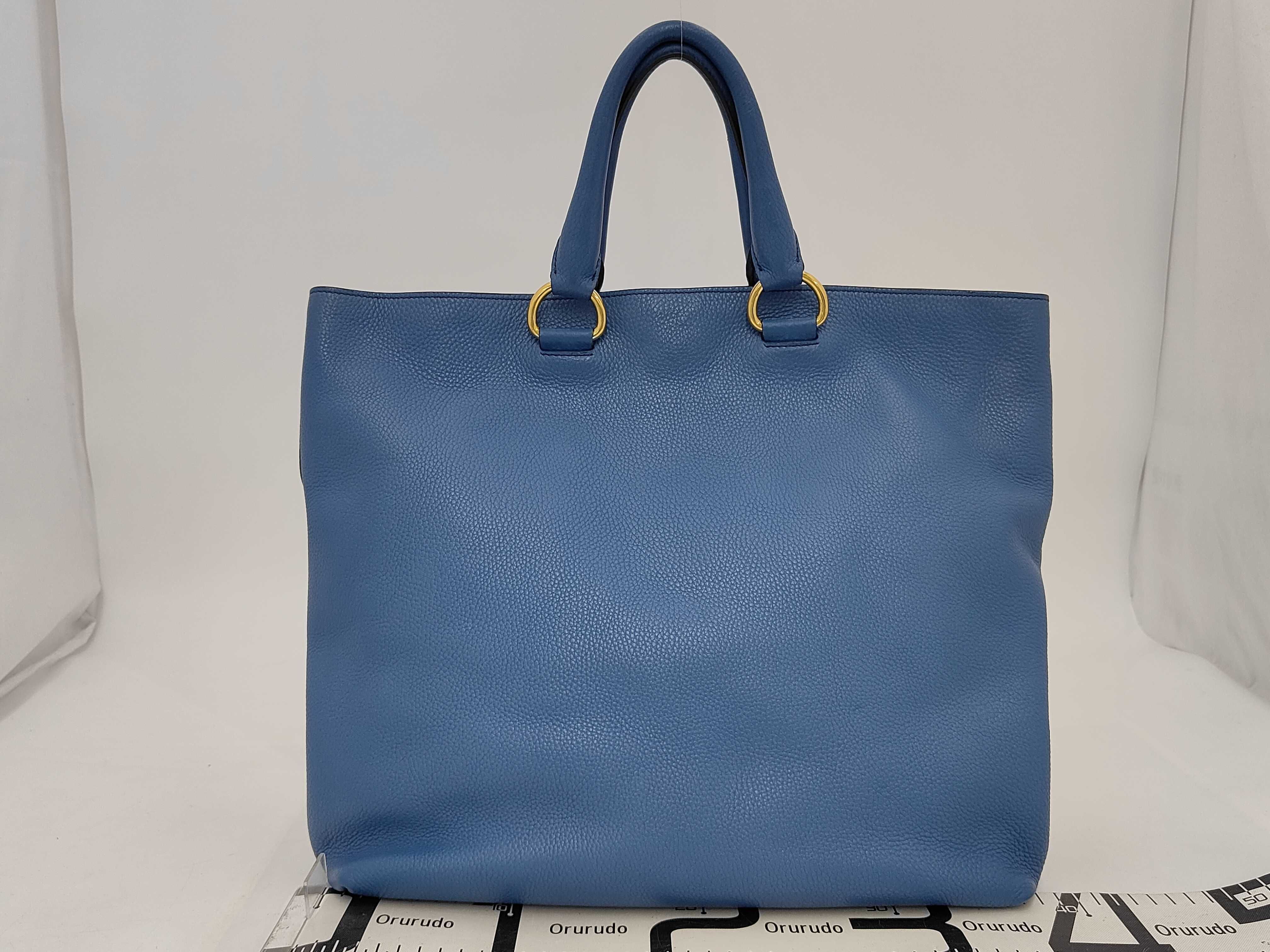 Vitello Daino Miranda Kerr 2-Way Bag Cobalt Blue BN1713 Tote Bag — view 2