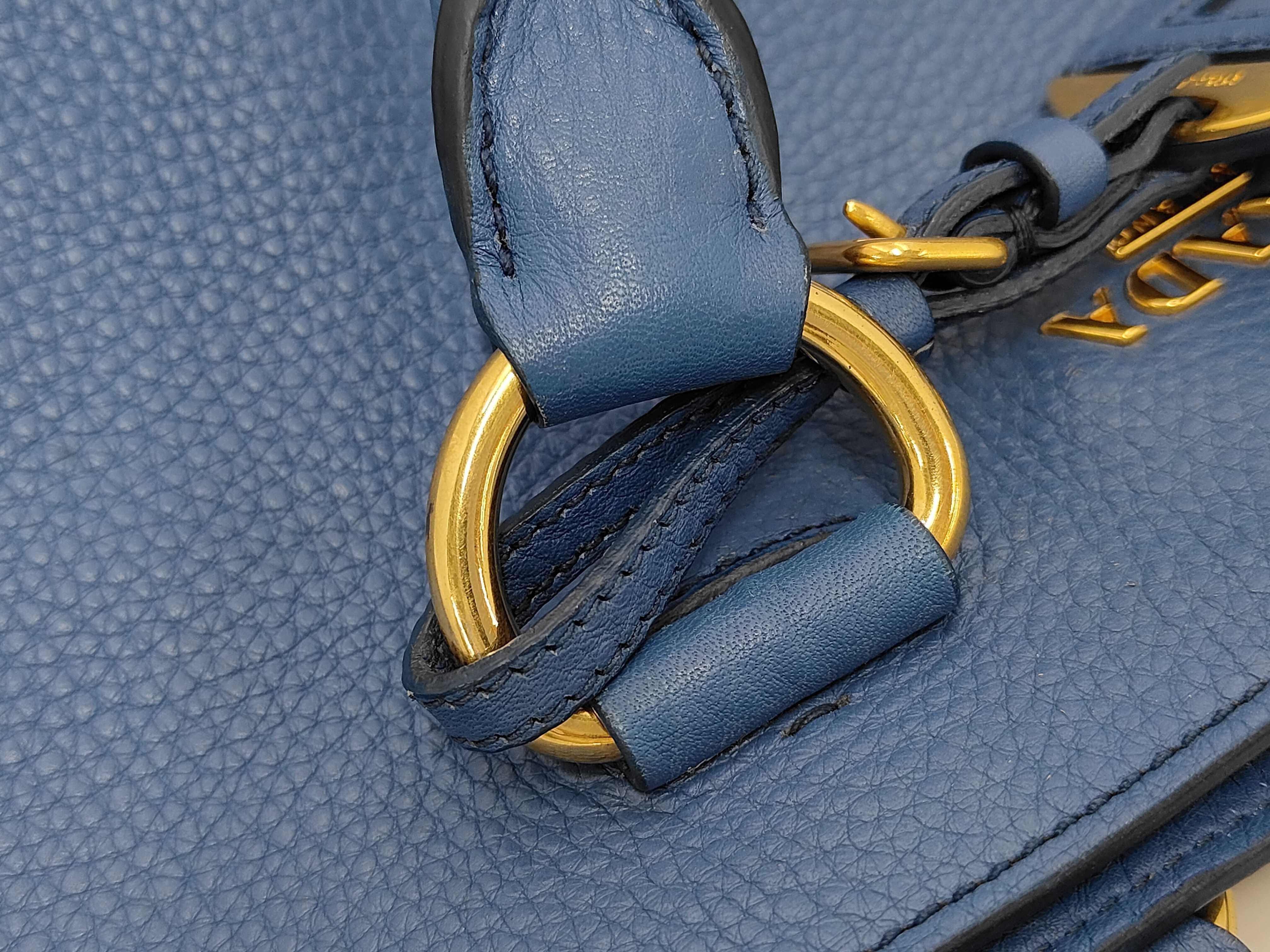 Vitello Daino Miranda Kerr 2-Way Bag Cobalt Blue BN1713 Tote Bag — view 7