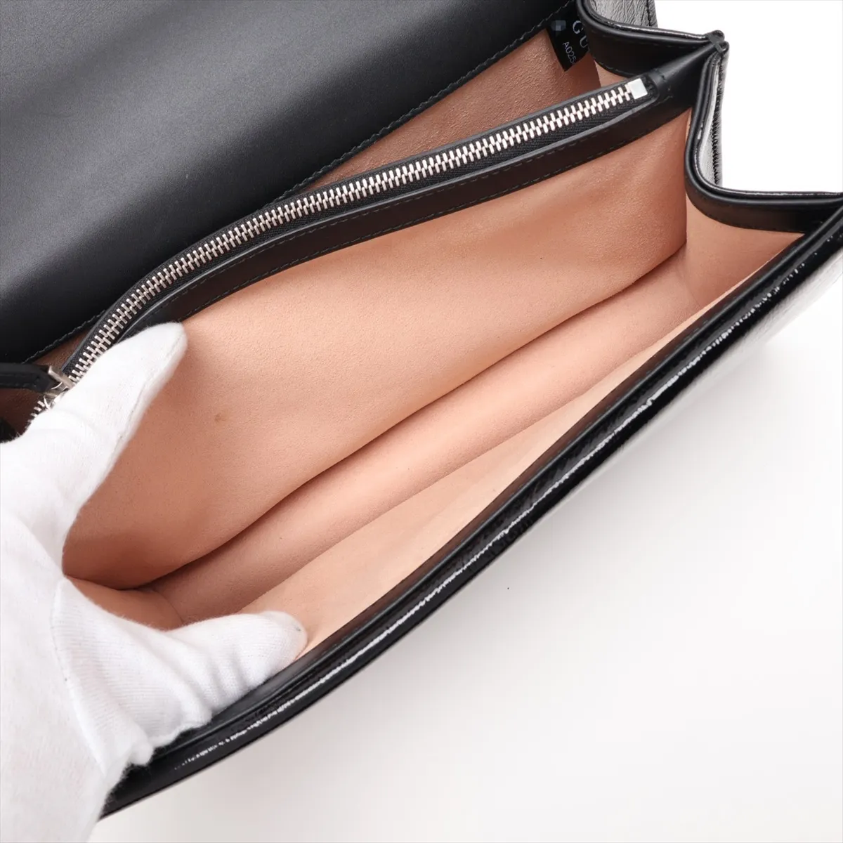 GG Velvet Dionysus Velour x Leather Chain Shoulder Bag, Black 400249 — view 7
