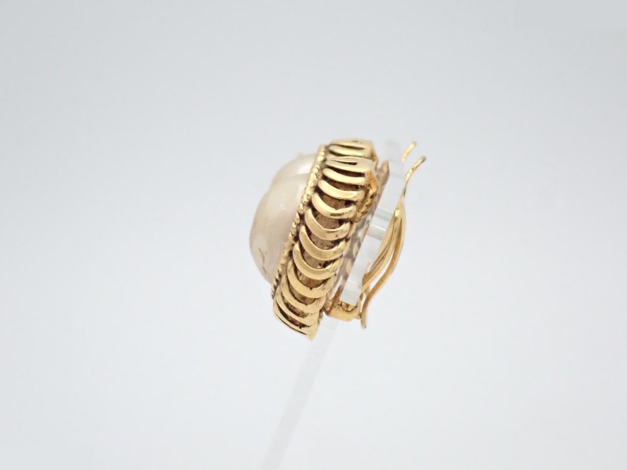 Pearl earrings — view 3