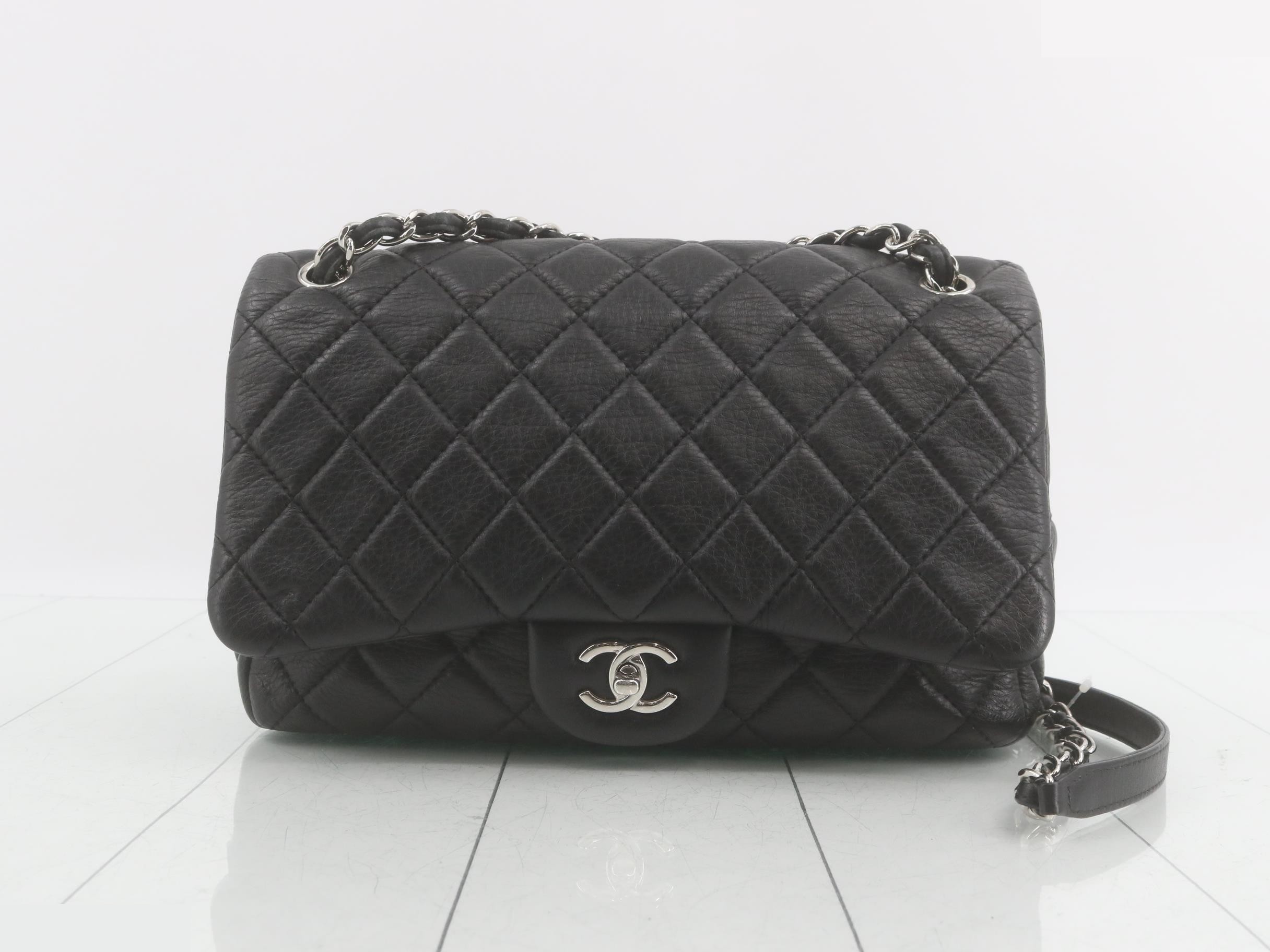 Matelassé Leather Turnlock Double Chain Shoulder Bag