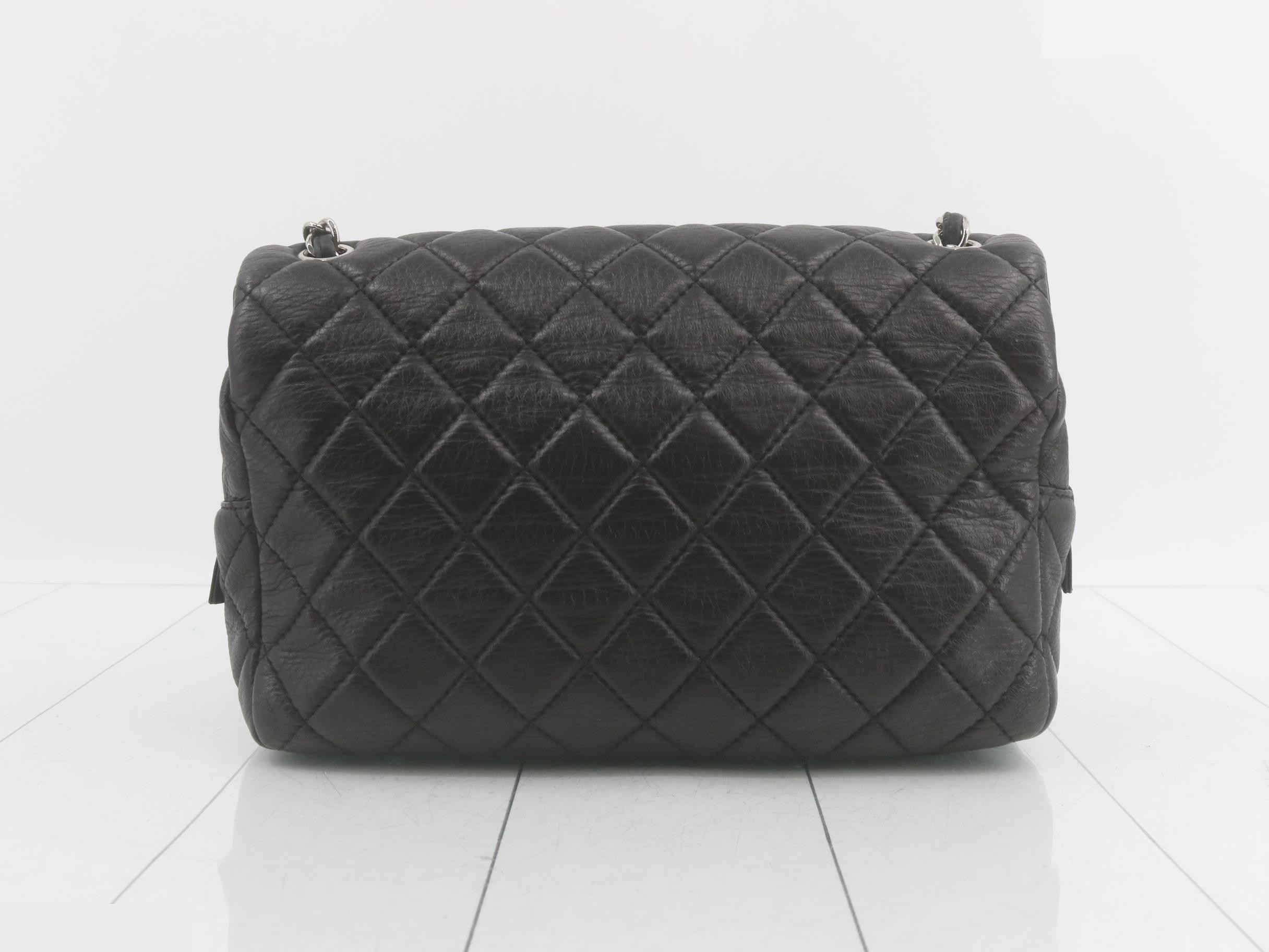 Matelassé Leather Turnlock Double Chain Shoulder Bag — view 2