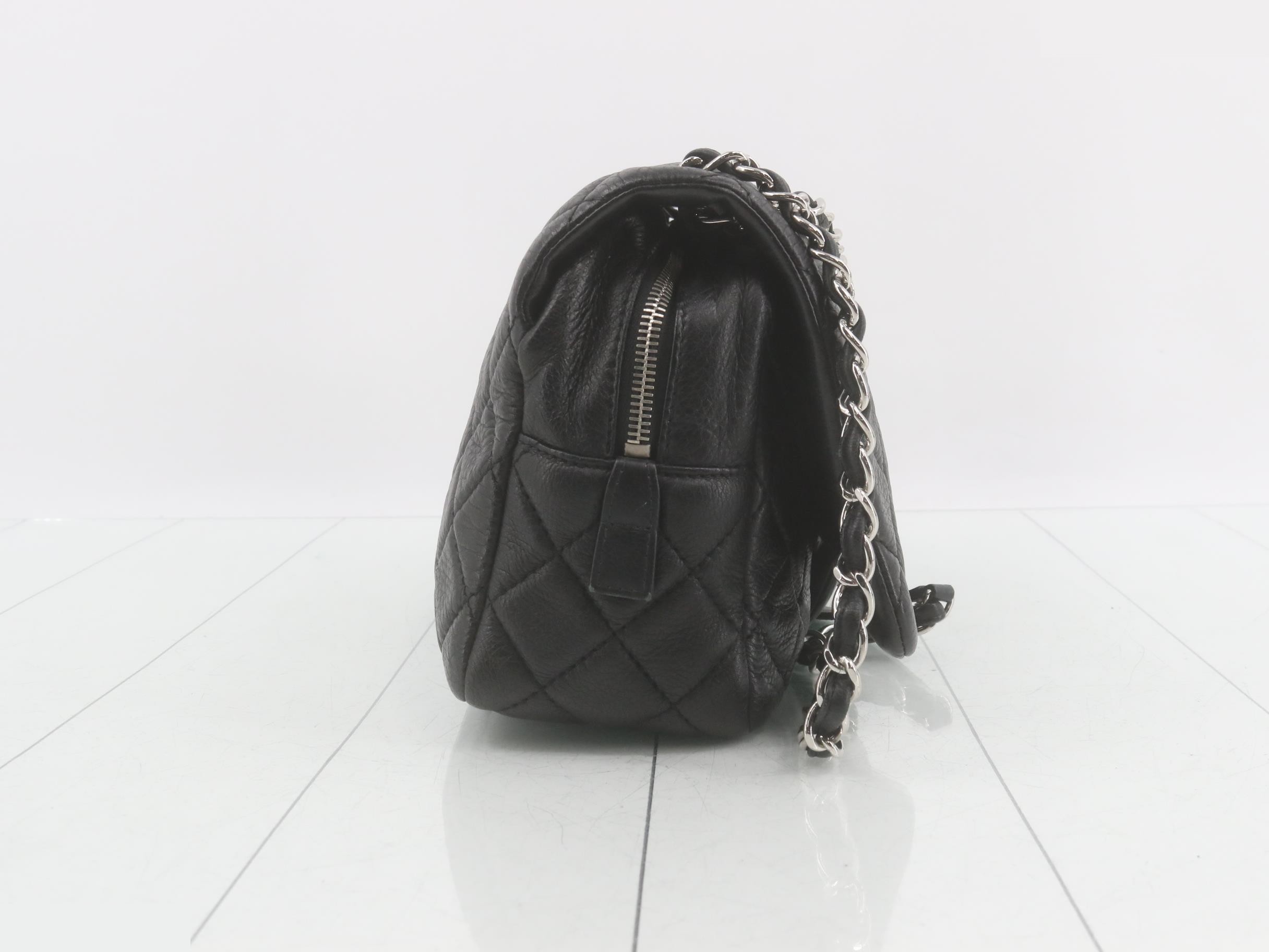 Matelassé Leather Turnlock Double Chain Shoulder Bag — view 4