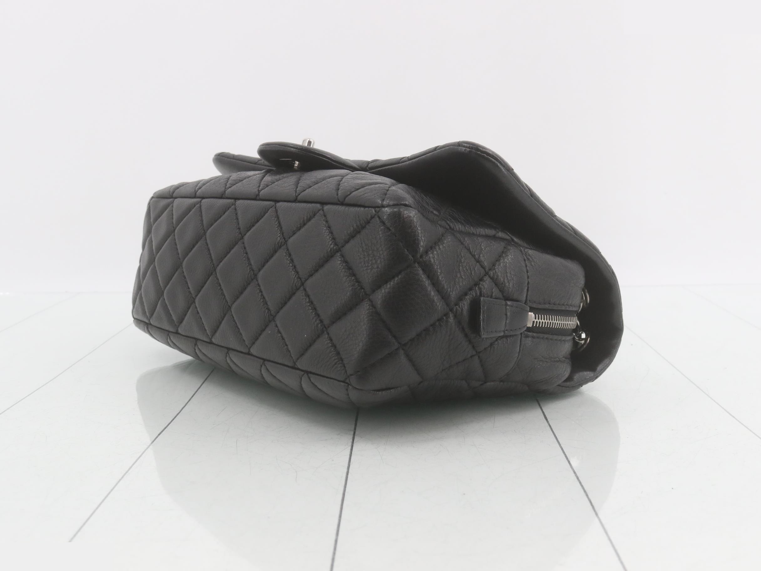 Matelassé Leather Turnlock Double Chain Shoulder Bag — view 6