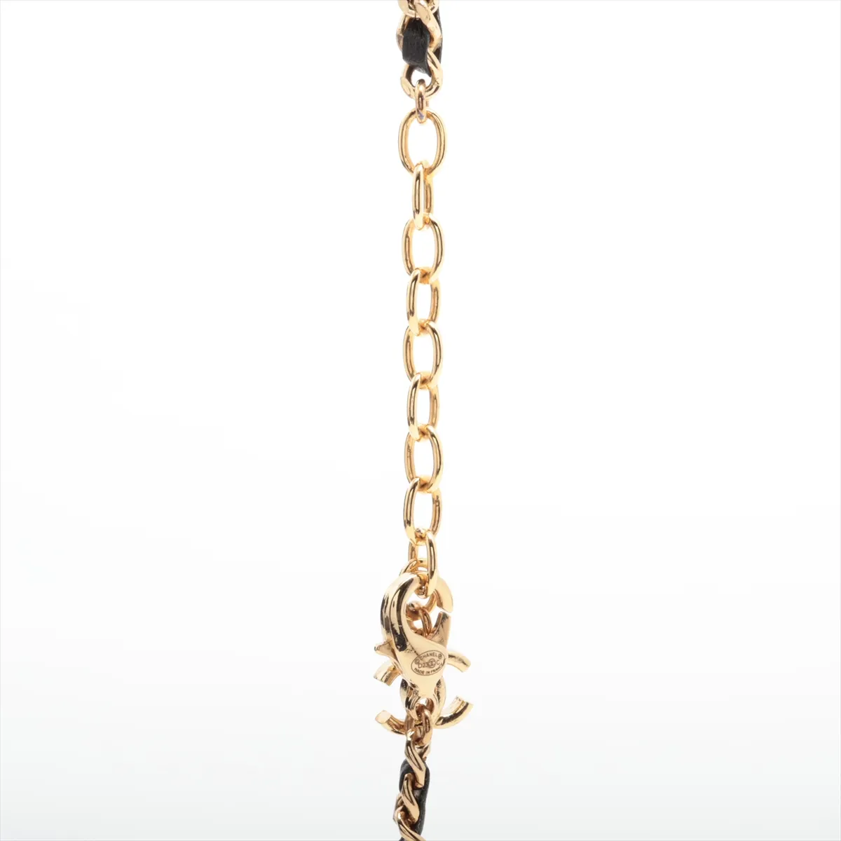 Cocomark D23C Necklace Resin x GP x Leather Gold — view 3