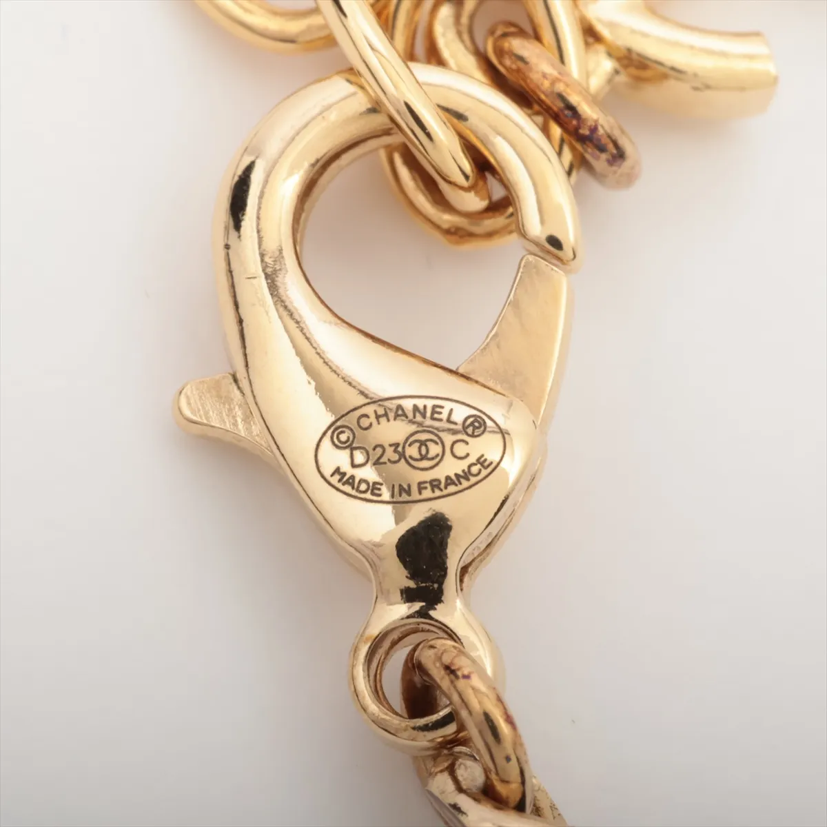Cocomark D23C Necklace Resin x GP x Leather Gold — view 4