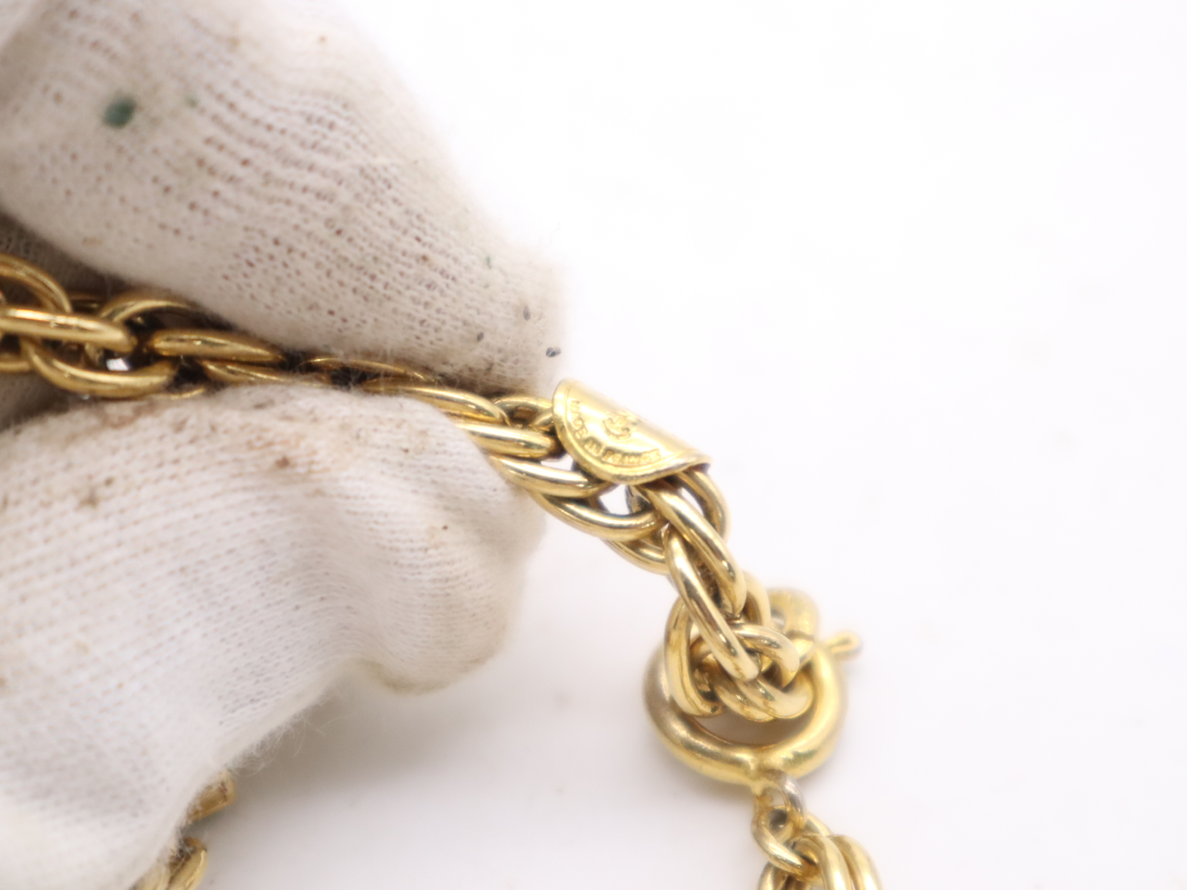 Gold Vintage Chain Necklace — view 9