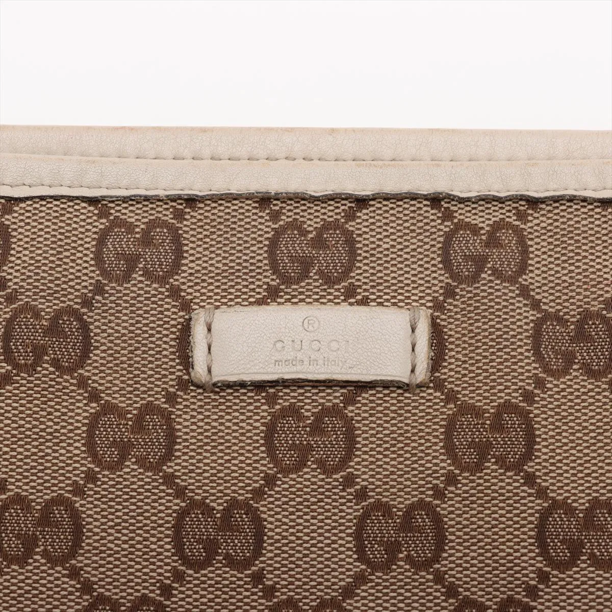 GG Canvas x Leather Shoulder Bag Beige 388924 Outlet — view 15