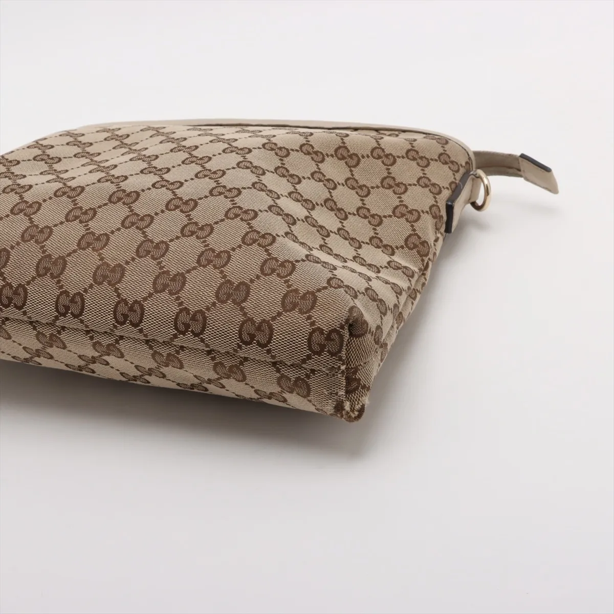 GG Canvas x Leather Shoulder Bag Beige 388924 Outlet — view 3