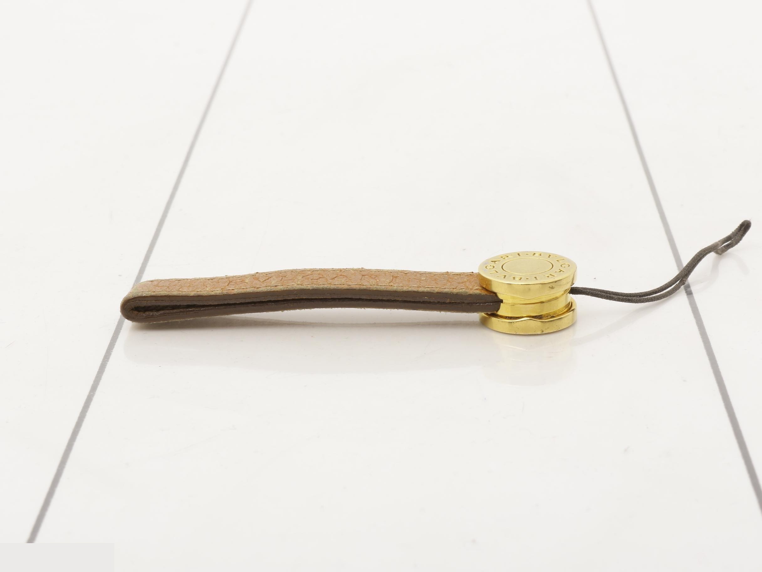 Bulgari cell phone strap/keychain — view 3