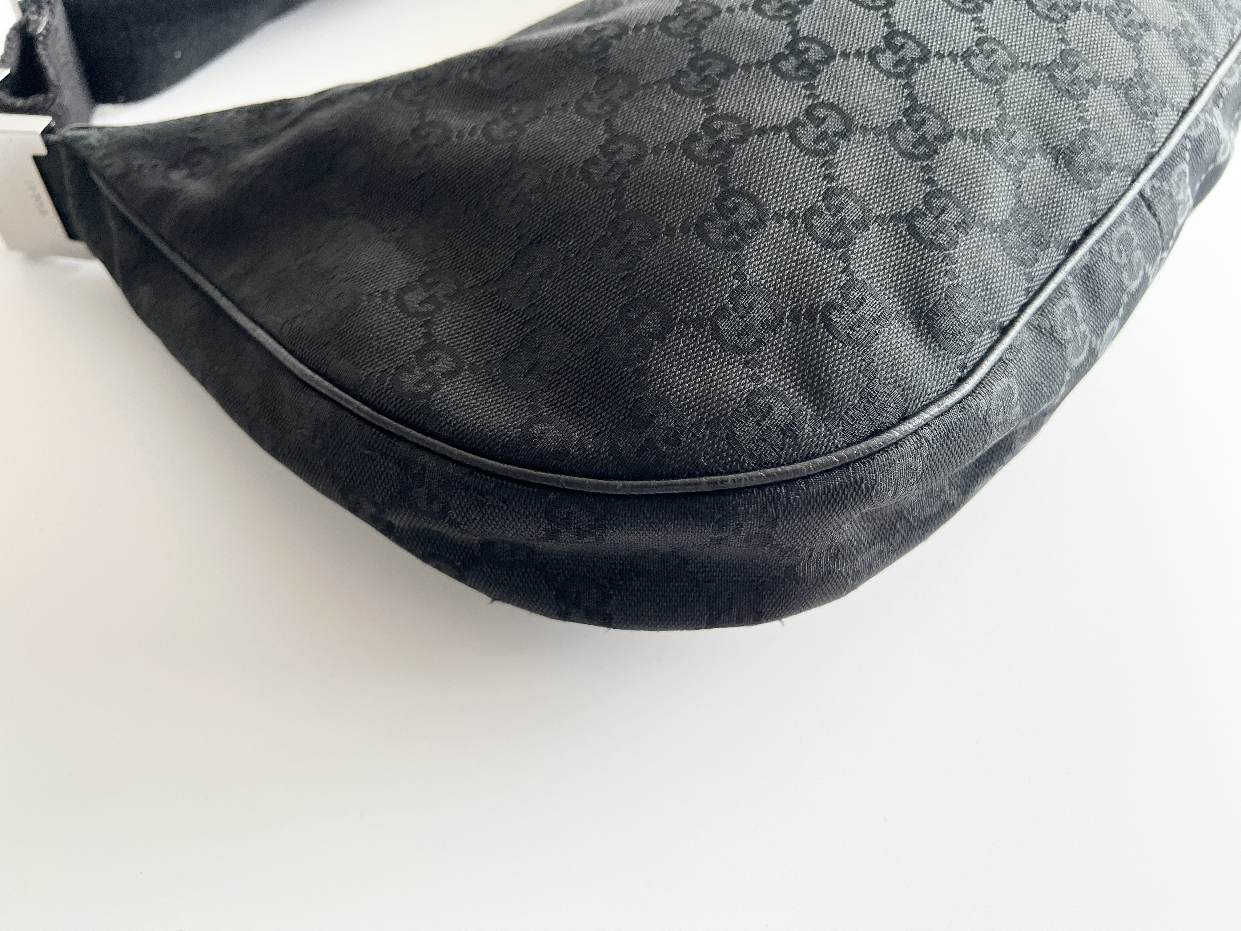 GG Moon Hobo Canvas Leather Shoulder Bag (One Shoulder Bag) — view 11